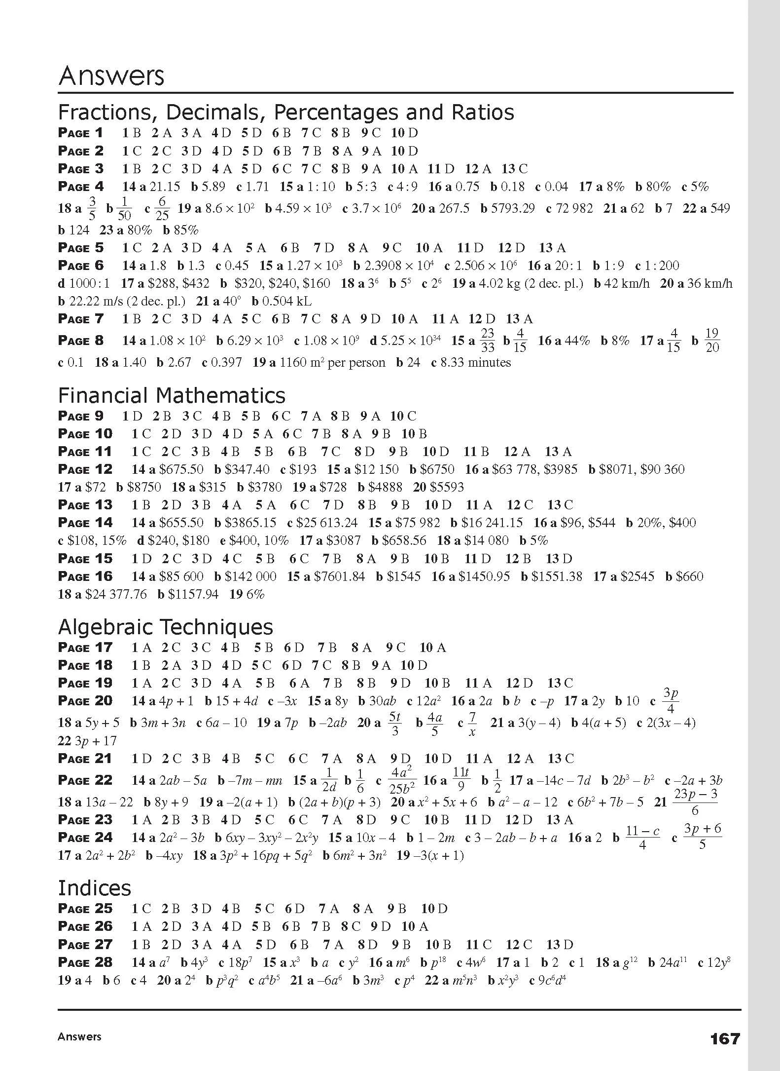 Excel Tests - Mathematics Practice Tests Year 9 - Image 14