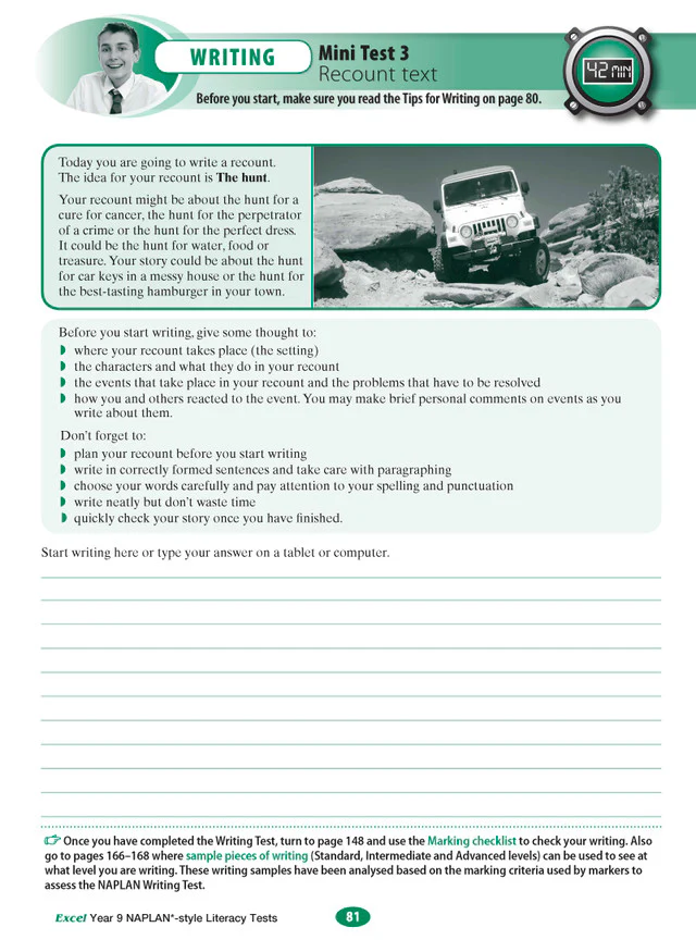 Excel Year 9 NAPLAN*-style Literacy Tests - Image 10