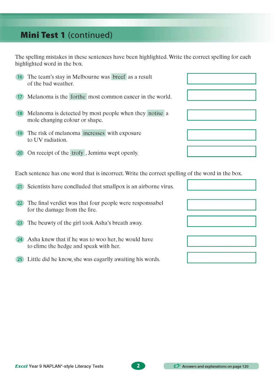 Excel Year 9 NAPLAN*-style Literacy Tests - Image 3