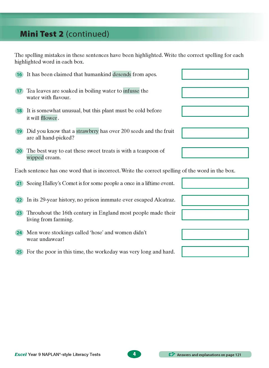 Excel Year 9 NAPLAN*-style Literacy Tests - Image 5