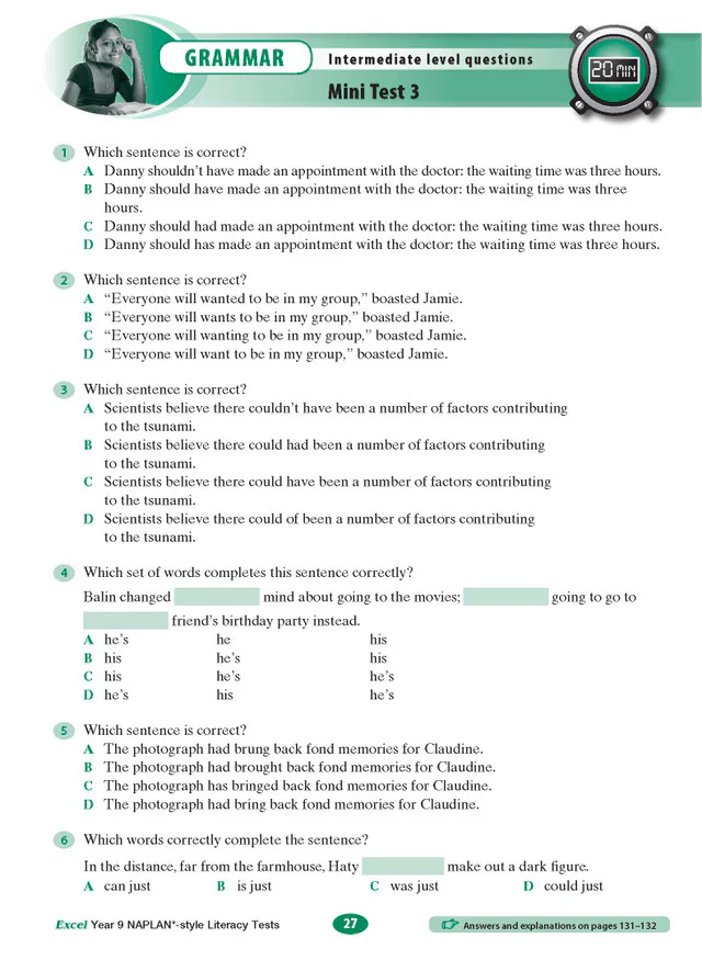 Excel Year 9 NAPLAN*-style Literacy Tests - Image 6