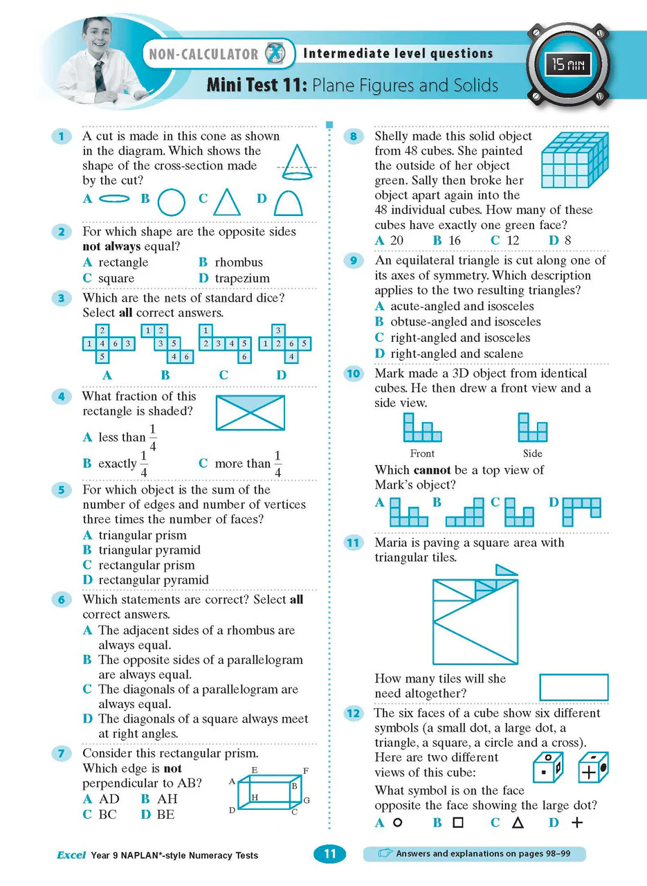 Excel Year 9 NAPLAN*-style Numeracy Tests - Image 7