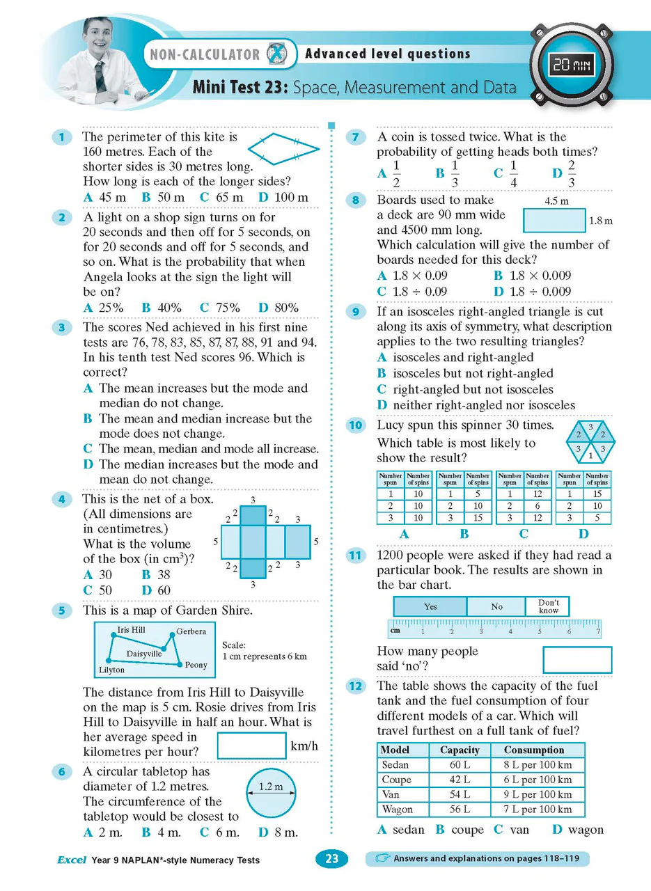 Excel Year 9 NAPLAN*-style Numeracy Tests - Image 9
