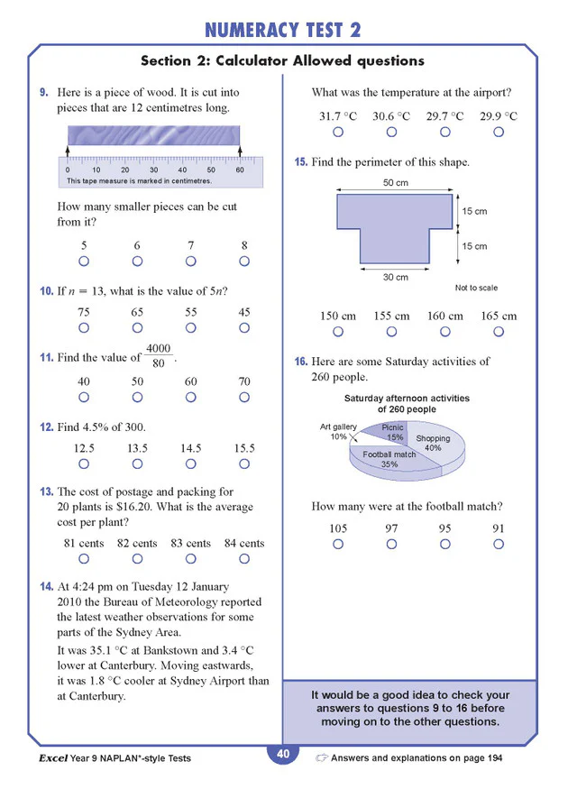 Excel Year 9 NAPLAN*-style Tests - Image 10
