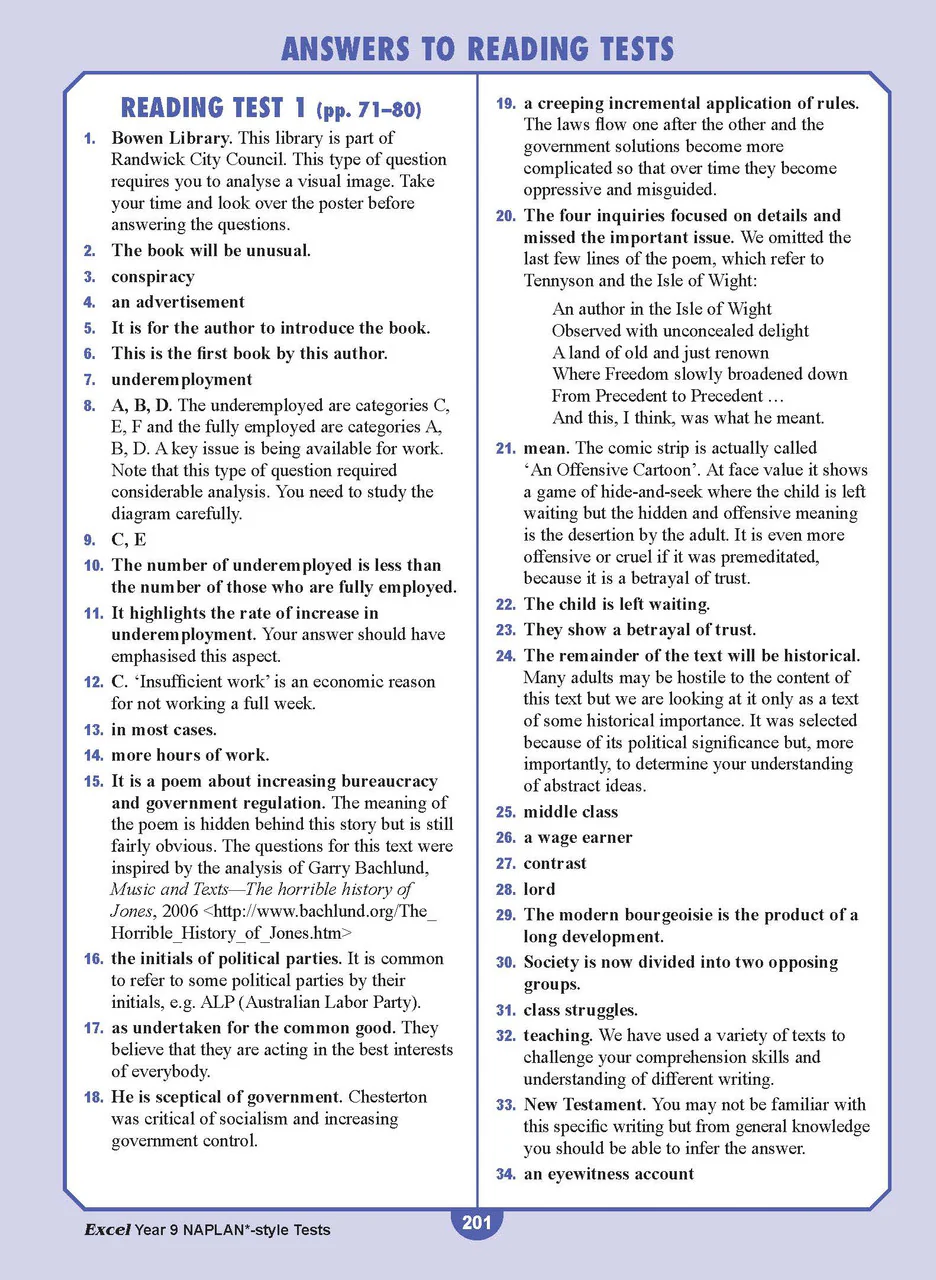 Excel Year 9 NAPLAN*-style Tests - Image 21