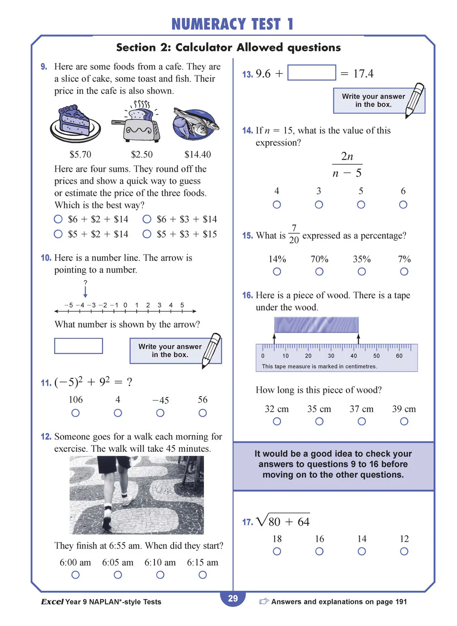 Excel Year 9 NAPLAN*-style Tests - Image 8