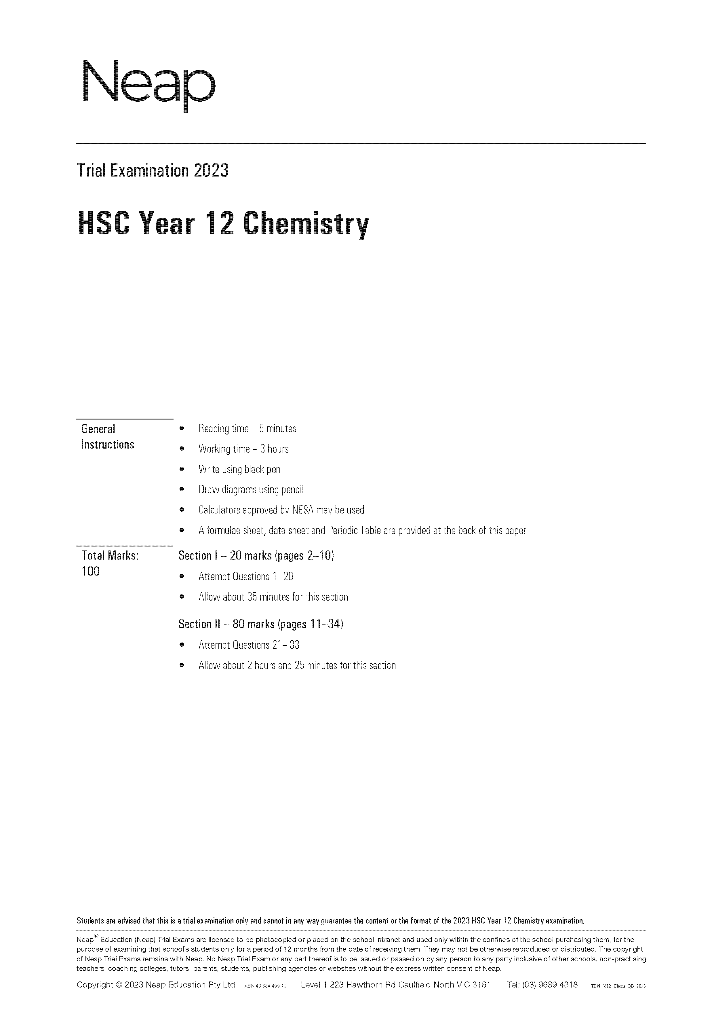 Top Marks HSC Year 12 Chemistry Bundle - Image 16