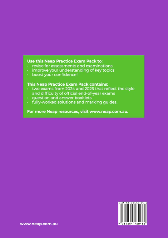 Neap Practice Exam Pack: Year 10 (Advanced) Mathematics 2026 Edition (2 Exams) - Image 4