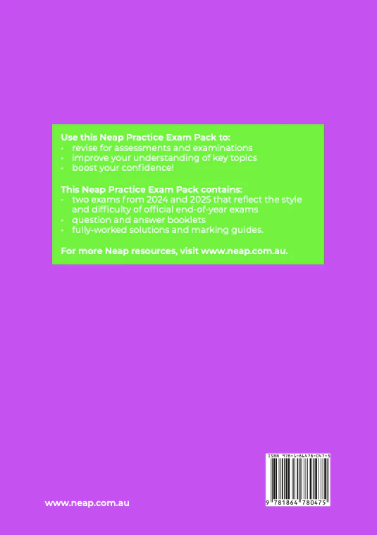 Neap Practice Exam Pack: Year 10 (Core) Mathematics 2026 Edition (2 Exams) - Image 4