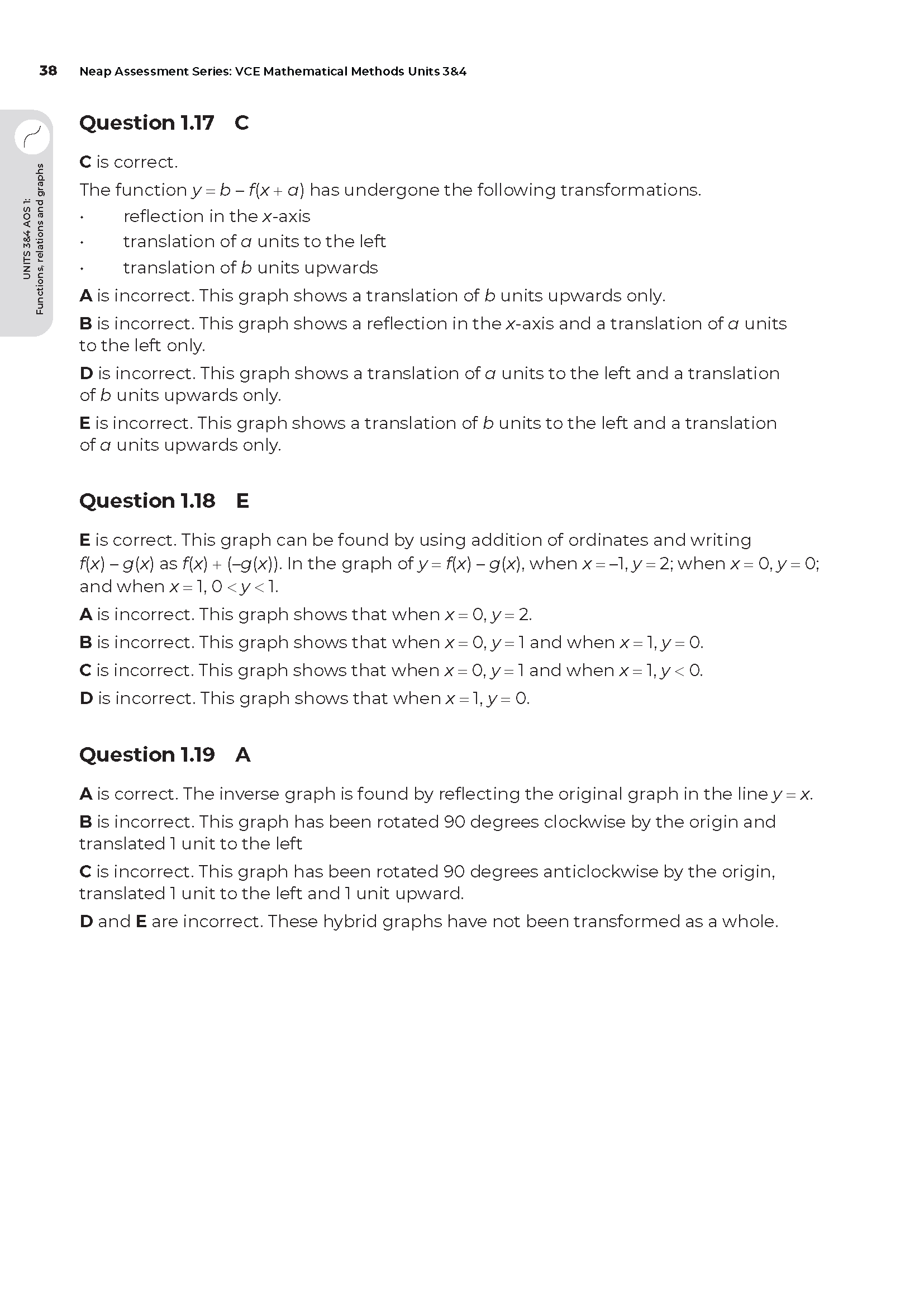 Neap Assessment Series: VCE Mathematical Methods Units 3&4 - Image 19
