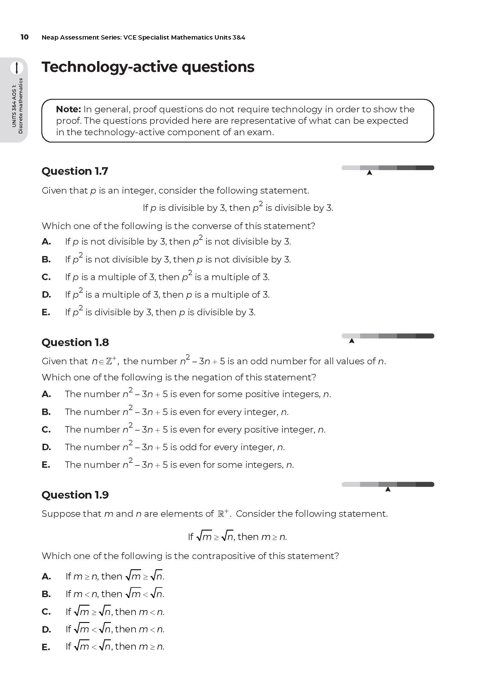 Neap Assessment Series: VCE Specialist Maths Units 3&4 - Image 9