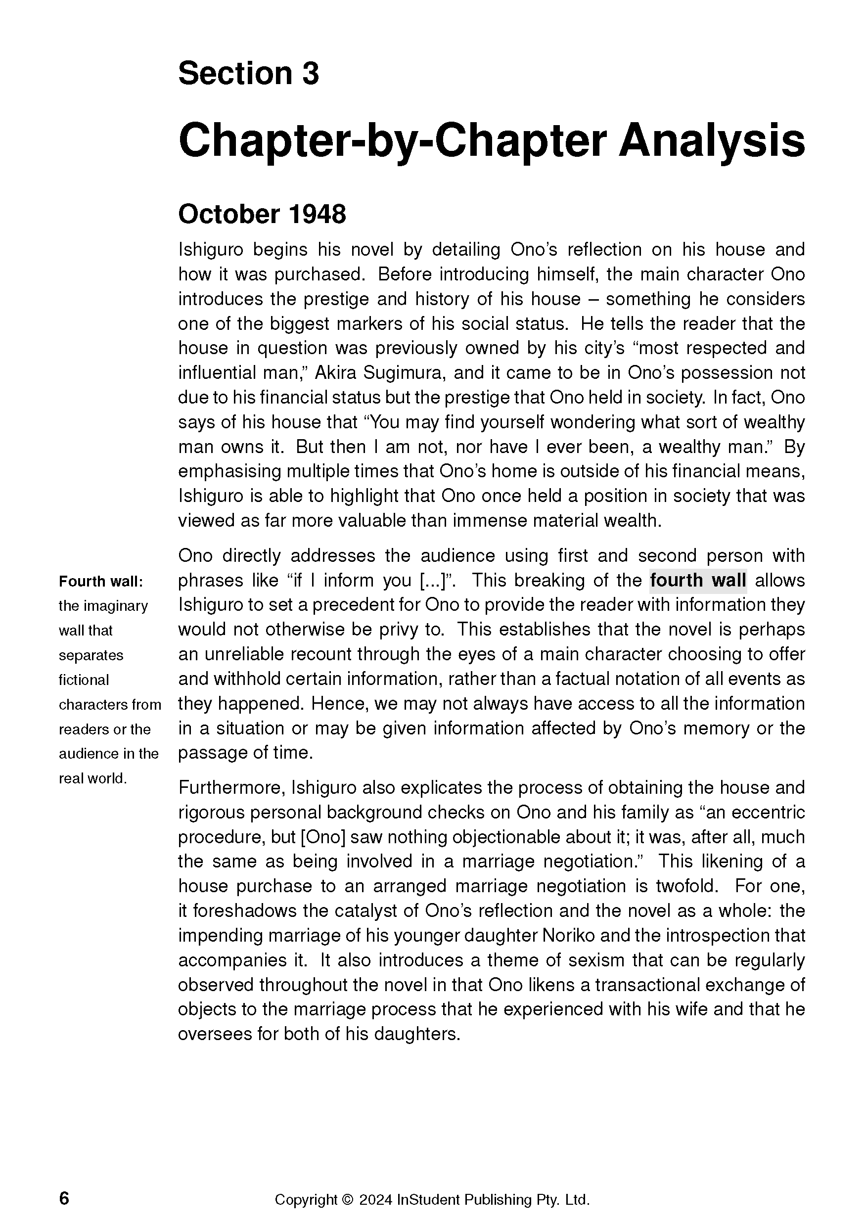ATAR Notes Text Guide: An Artist of the Floating World by Kazuo Ishiguro - Image 10
