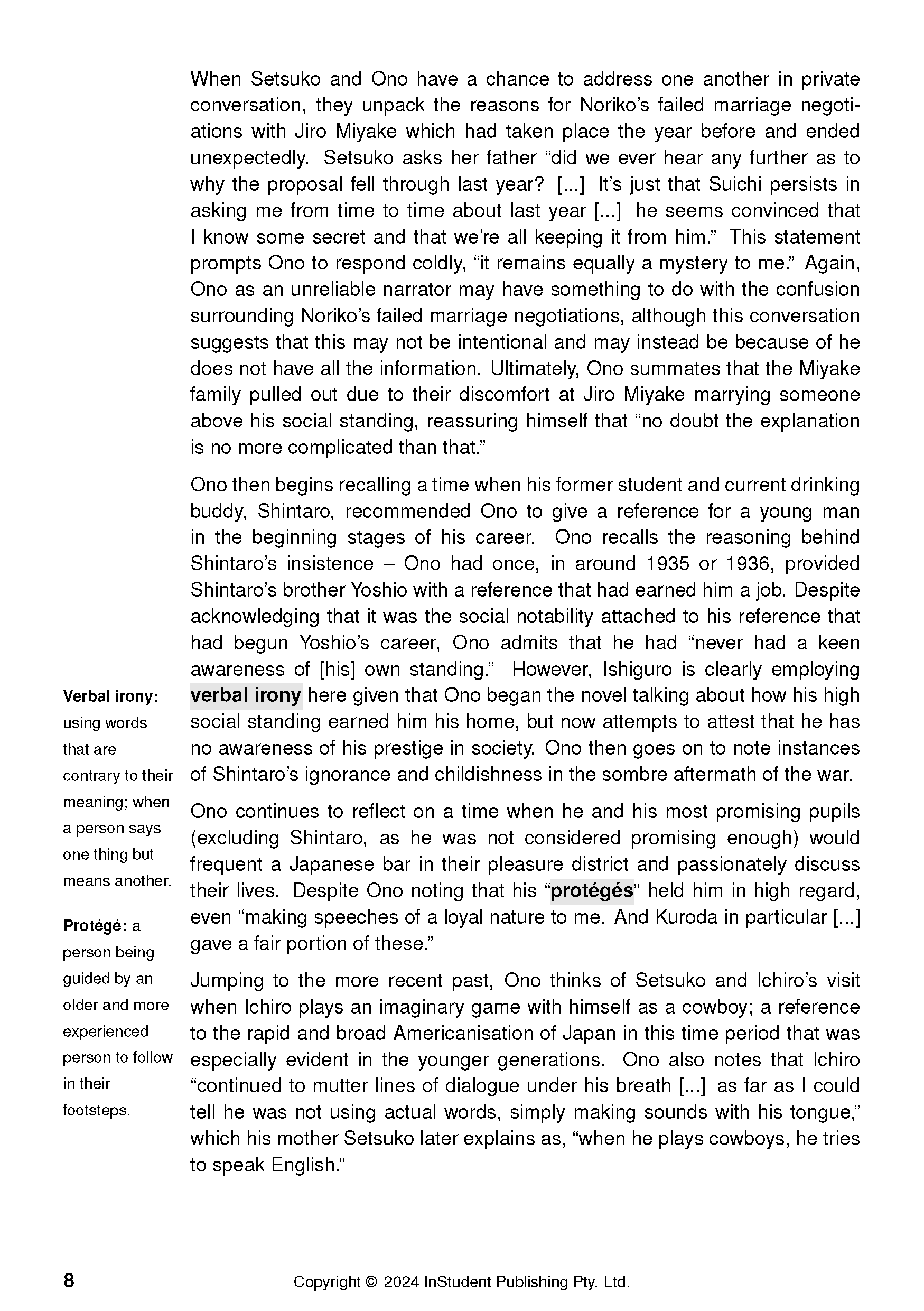 ATAR Notes Text Guide: An Artist of the Floating World by Kazuo Ishiguro - Image 12