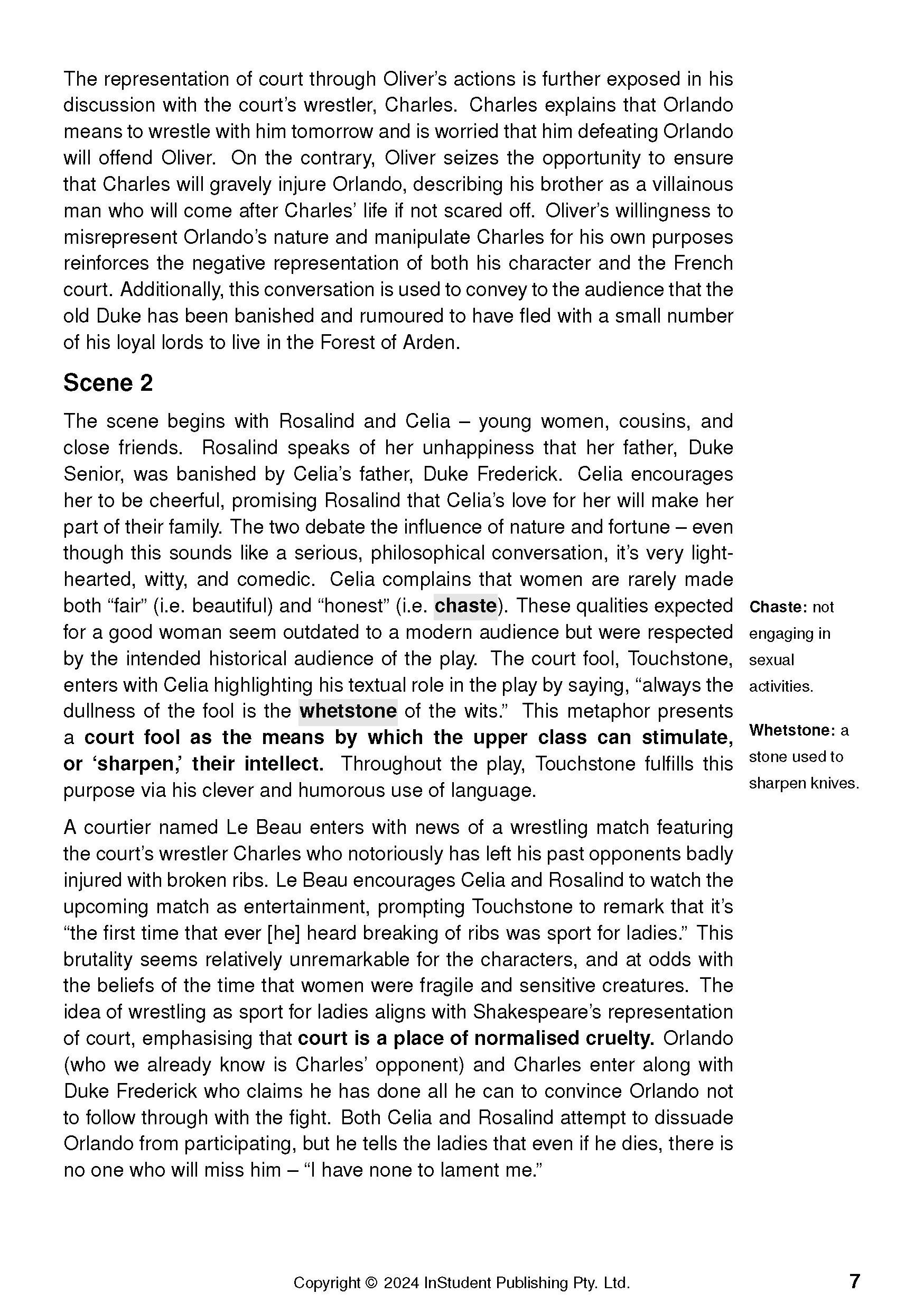 ATAR Notes Text Guide: As You Like It by William Shakespeare - Image 10