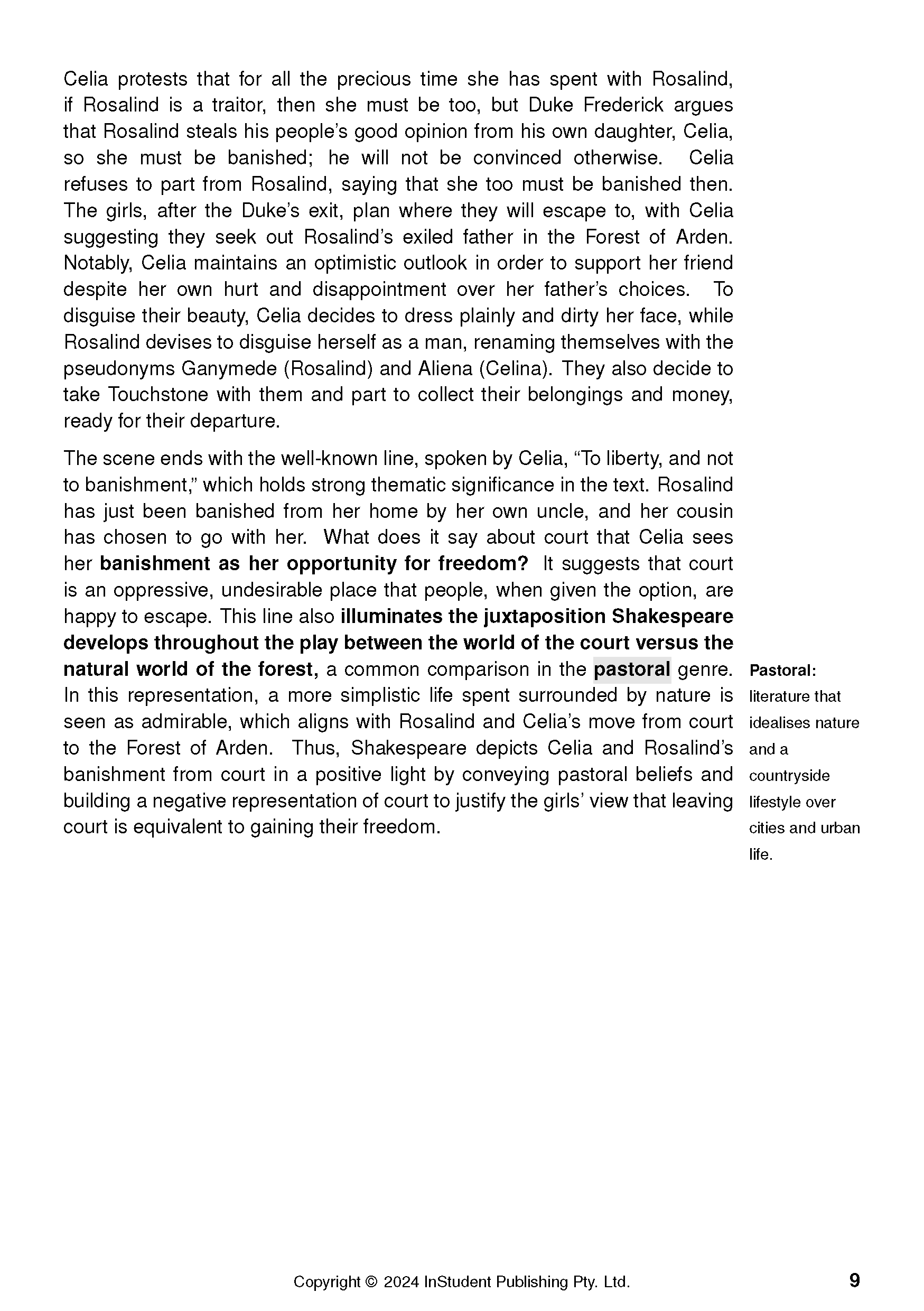 ATAR Notes Text Guide: As You Like It by William Shakespeare - Image 12