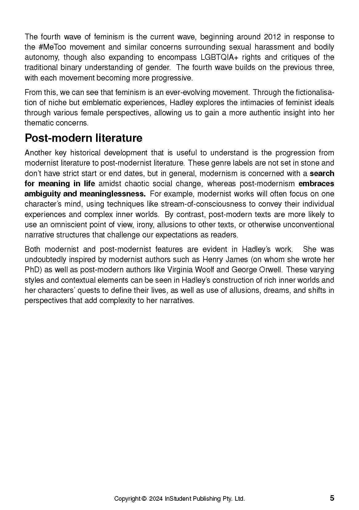 ATAR Notes Text Guide: Bad Dreams and Other Stories by Tessa Hadley - Image 9