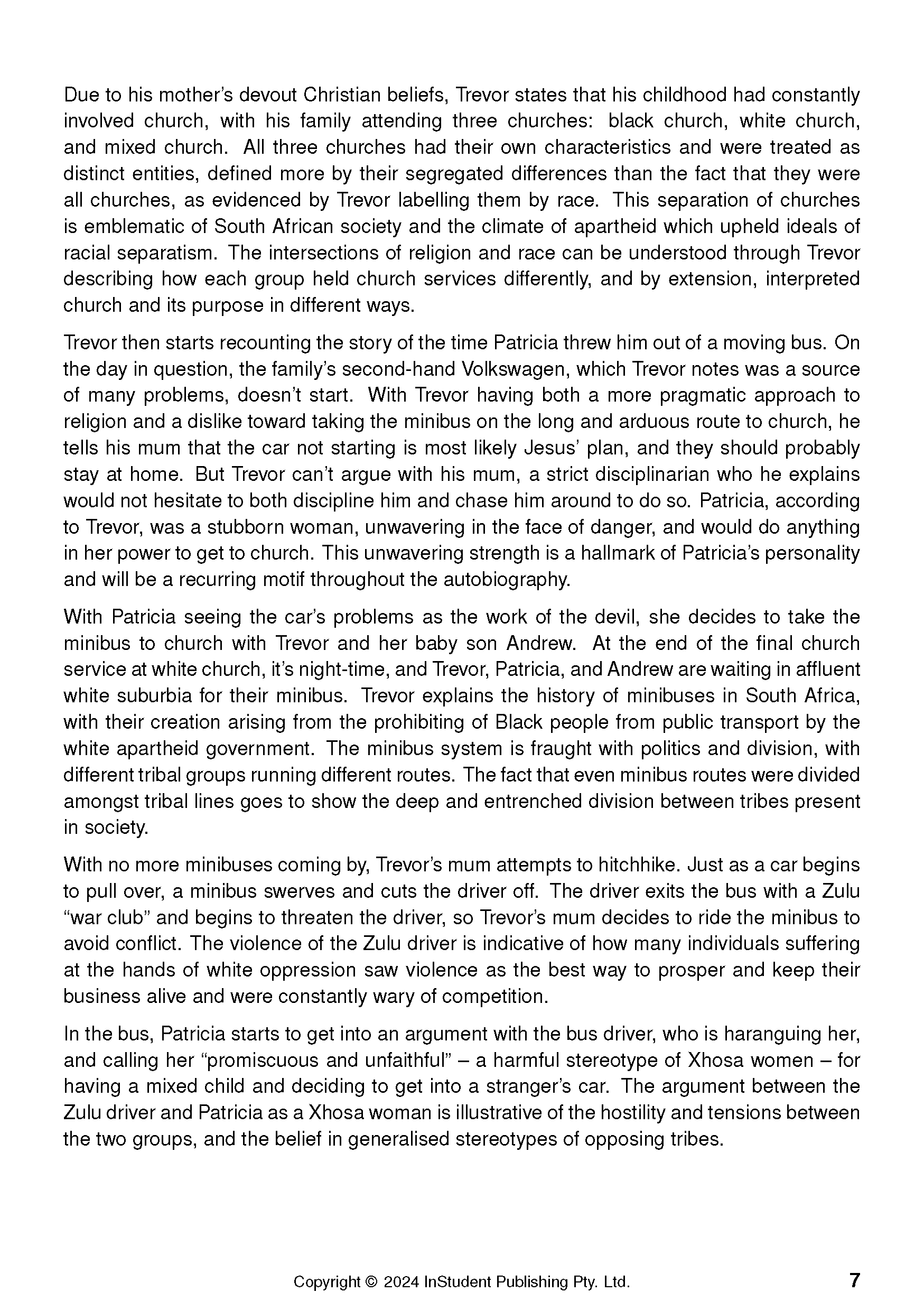 ATAR Notes Text Guide: Born a Crime by Trevor Noah - Image 11