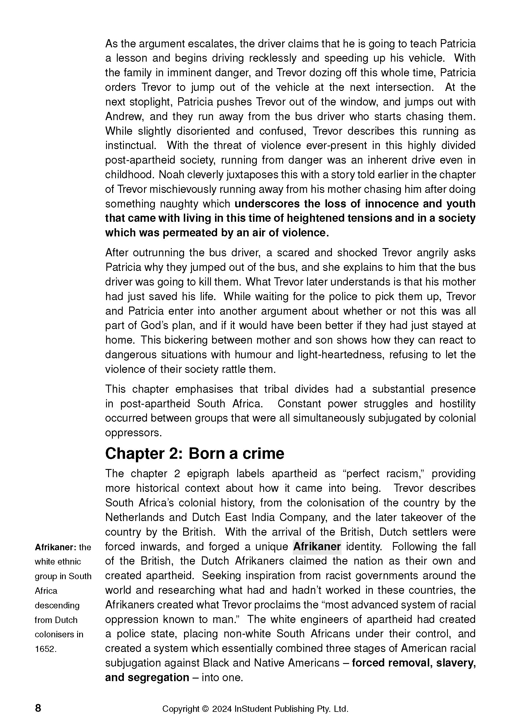 ATAR Notes Text Guide: Born a Crime by Trevor Noah - Image 12