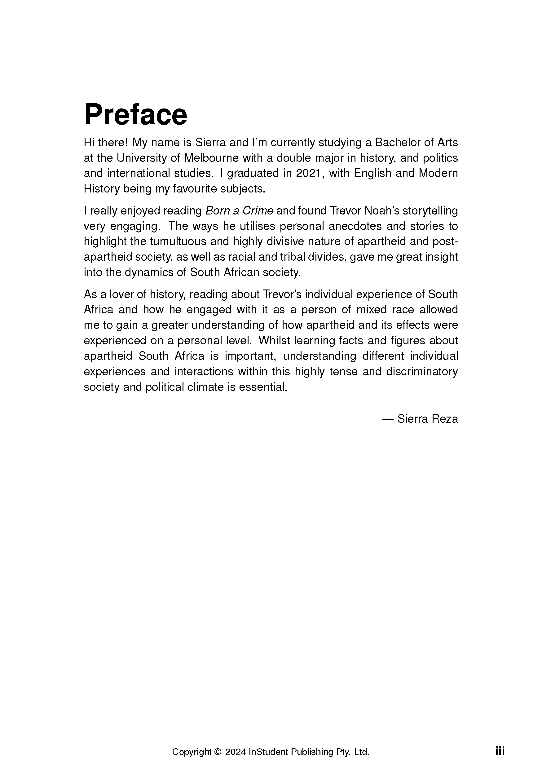 ATAR Notes Text Guide: Born a Crime by Trevor Noah - Image 2