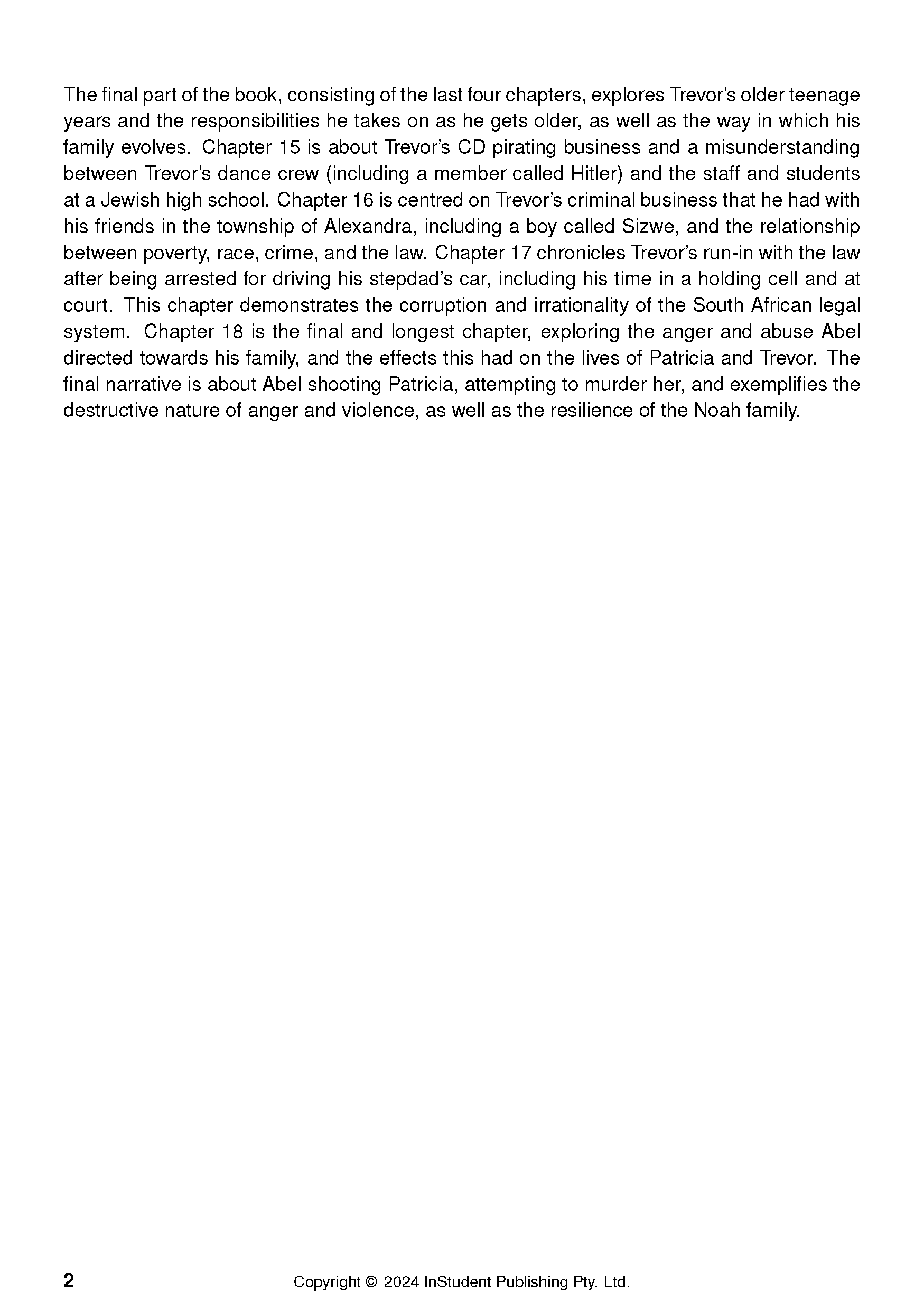 ATAR Notes Text Guide: Born a Crime by Trevor Noah - Image 6