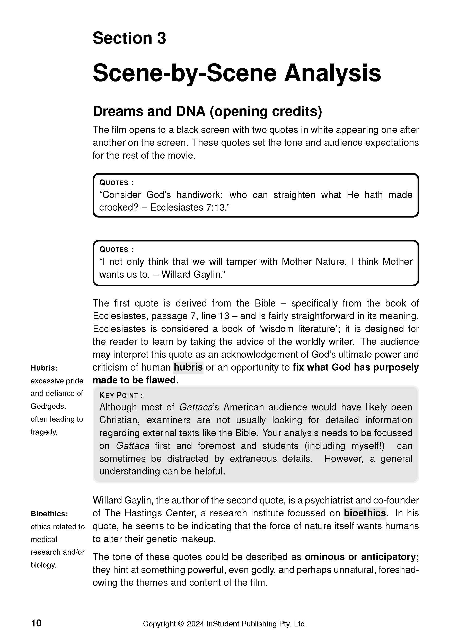 ATAR Notes Text Guide: Gattaca by Andrew Niccol - Image 15