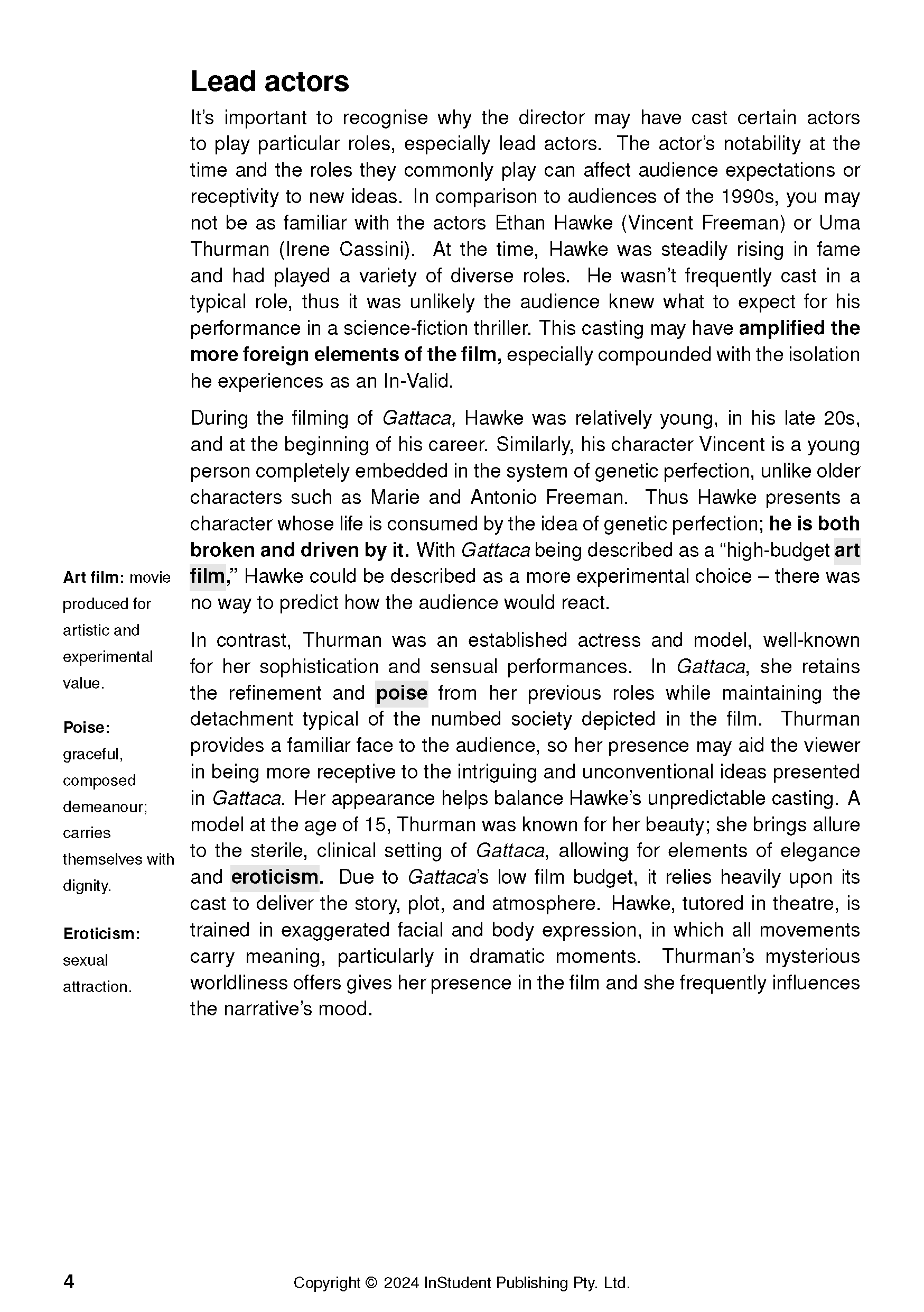 ATAR Notes Text Guide: Gattaca by Andrew Niccol - Image 9