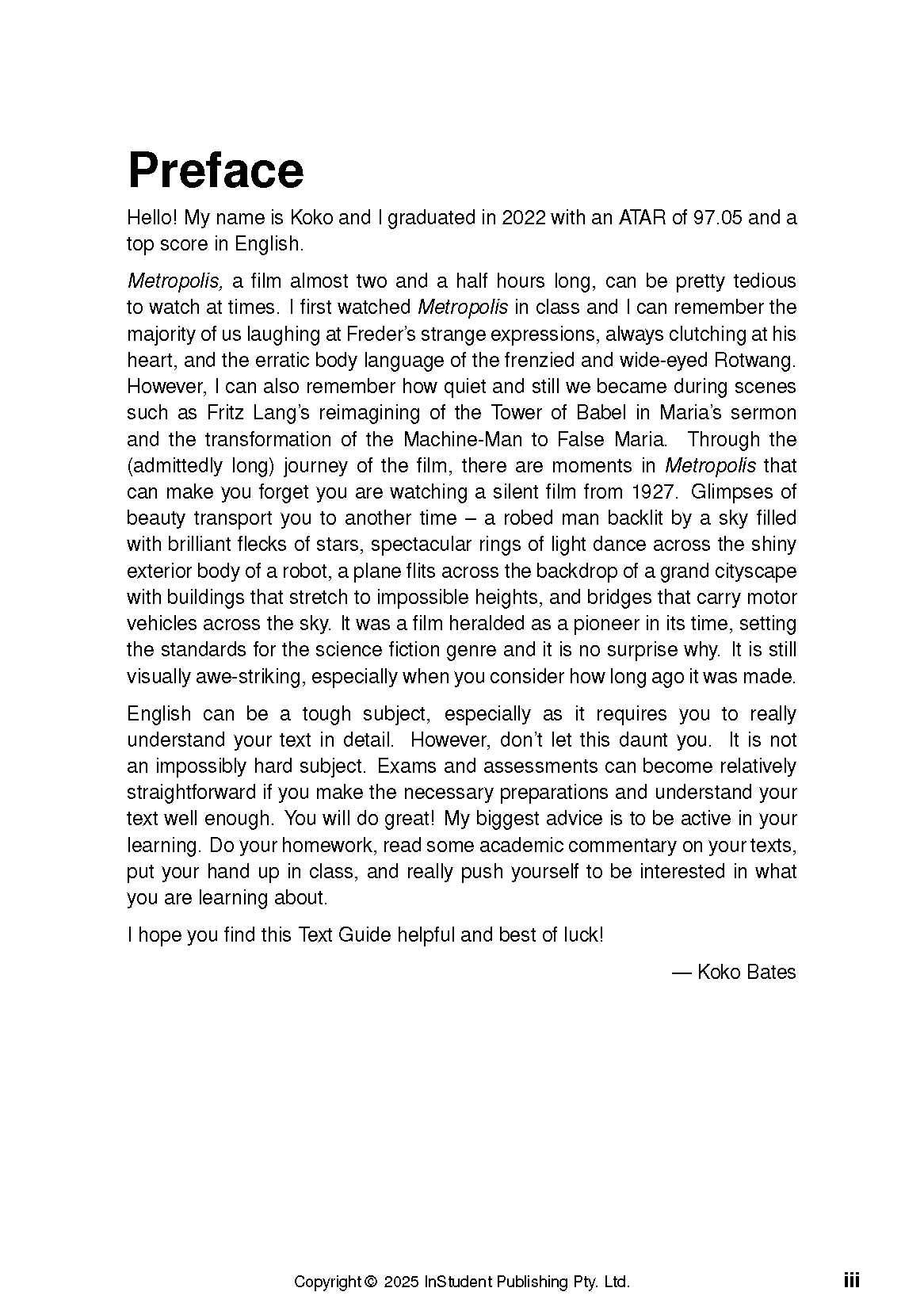 ATAR Notes Text Guide: Metropolis by Fritz Lang - Image 2