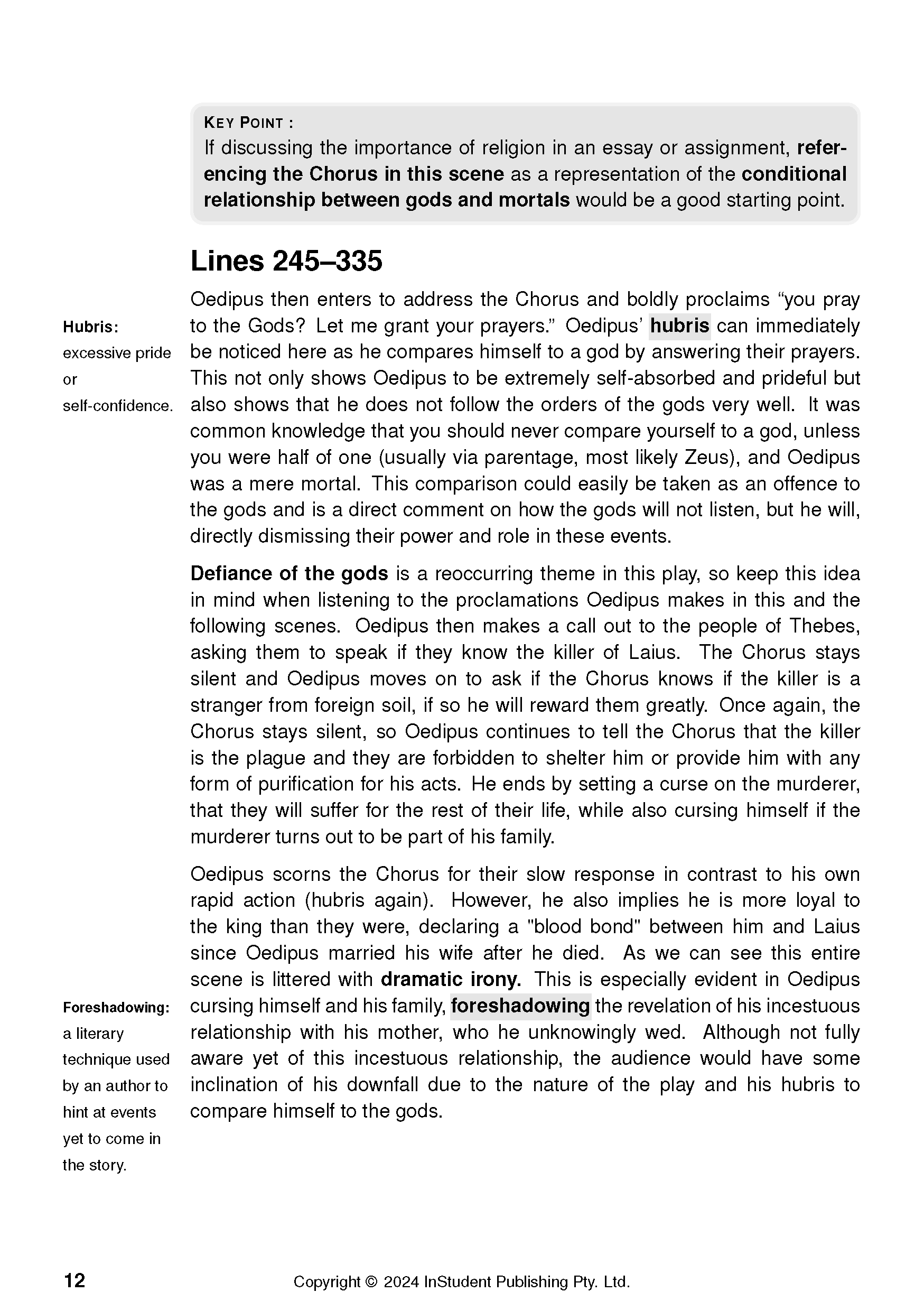 ATAR Notes Text Guide: Oedipus the King by Sophocles - Image 16
