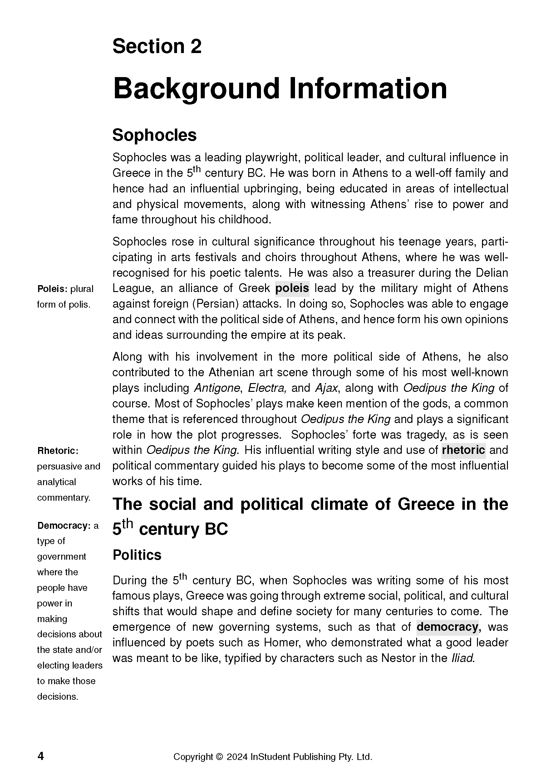 ATAR Notes Text Guide: Oedipus the King by Sophocles - Image 8