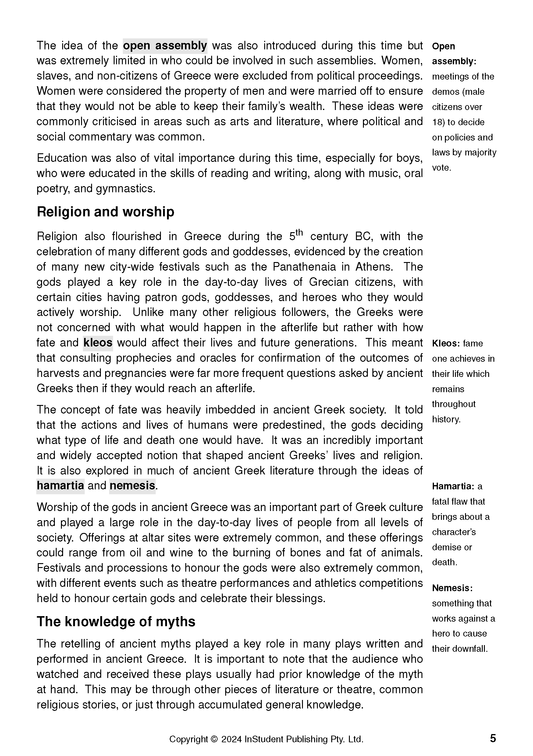 ATAR Notes Text Guide: Oedipus the King by Sophocles - Image 9