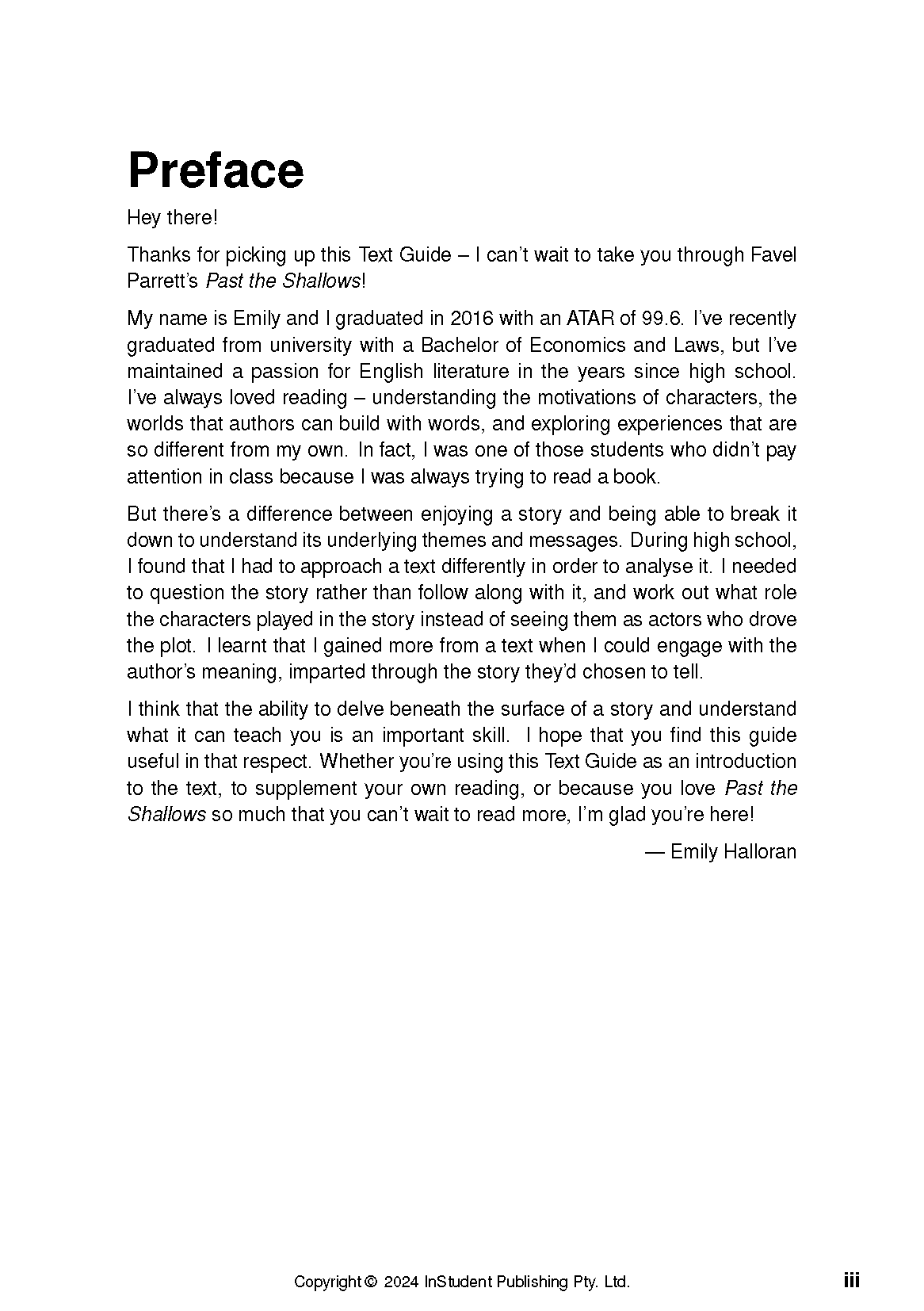 ATAR Notes Text Guide:  Past the Shallows by Favel Parrett - Image 2