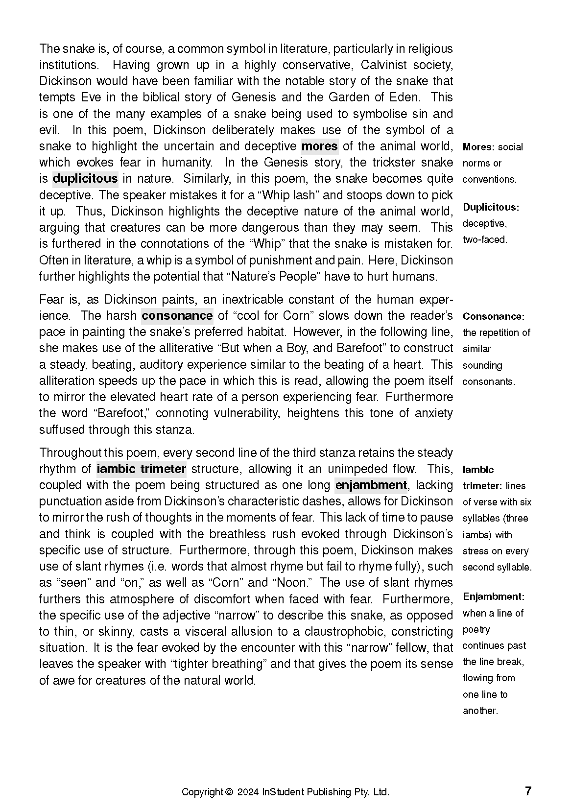 ATAR Notes Text Guide: Selected Poems by Emily Dickinson - Image 10