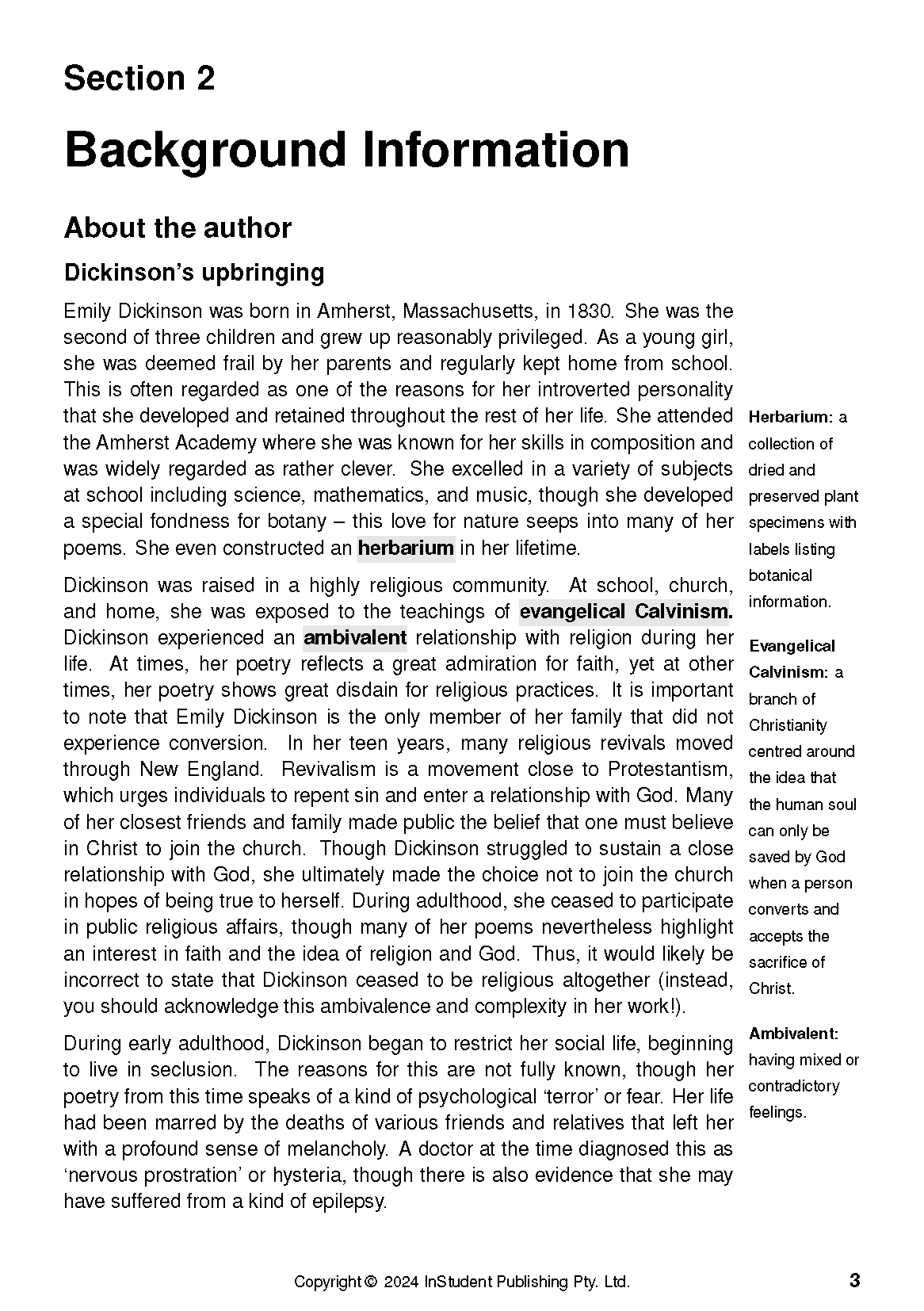ATAR Notes Text Guide: Selected Poems by Emily Dickinson - Image 7