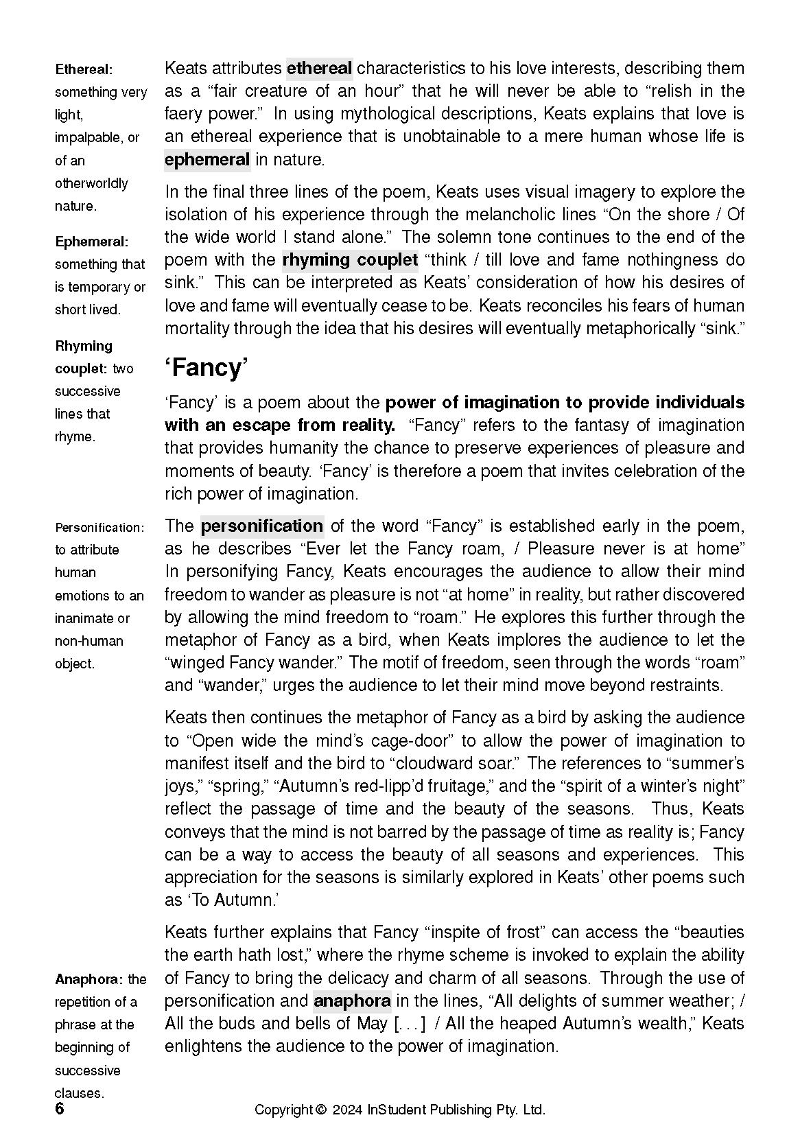 ATAR Notes Text Guide: Selected Poems by John Keats - Image 10