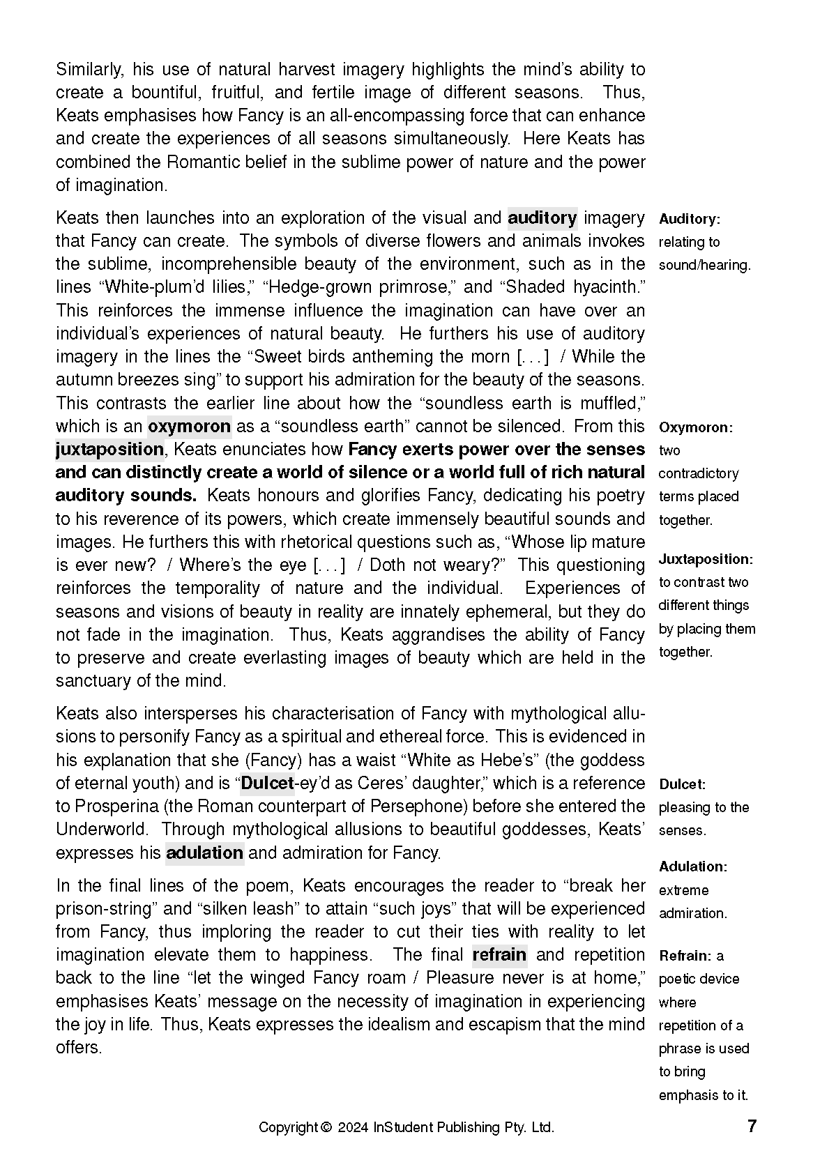 ATAR Notes Text Guide: Selected Poems by John Keats - Image 11