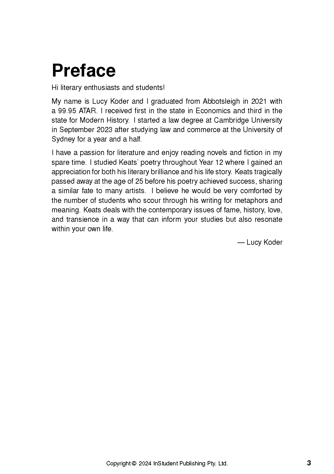 ATAR Notes Text Guide: Selected Poems by John Keats - Image 2