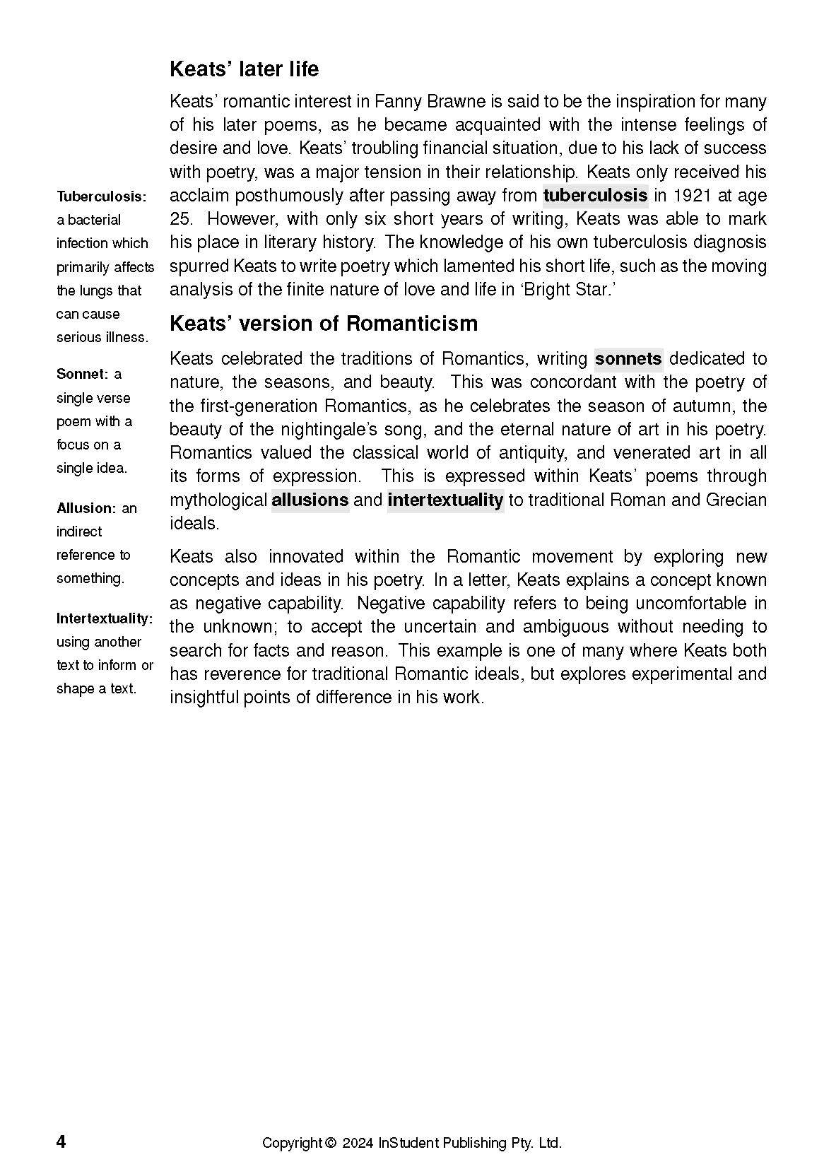 ATAR Notes Text Guide: Selected Poems by John Keats - Image 8