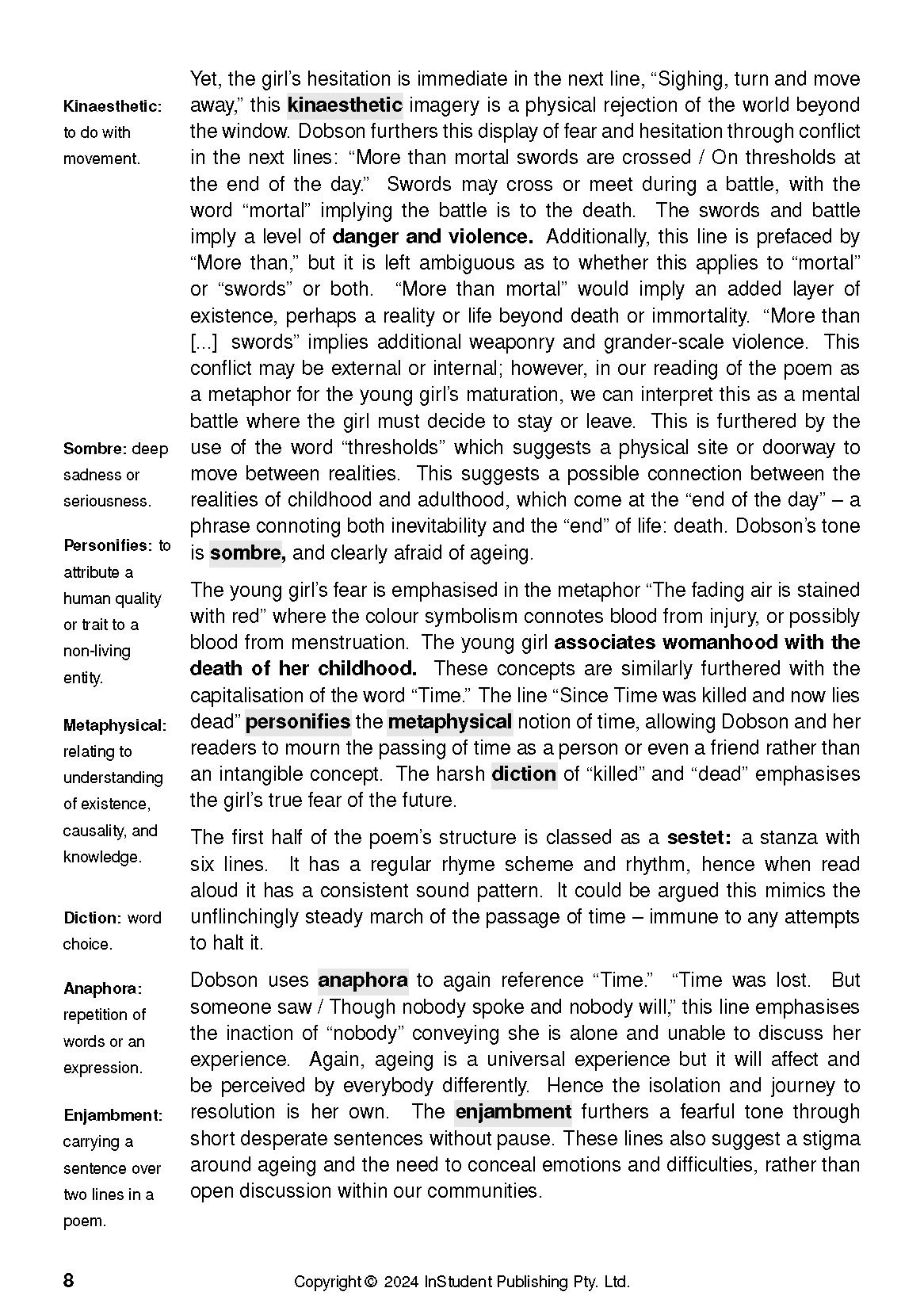 ATAR Notes Text Guide: Selected Poems by Rosemary Dobson - Image 10
