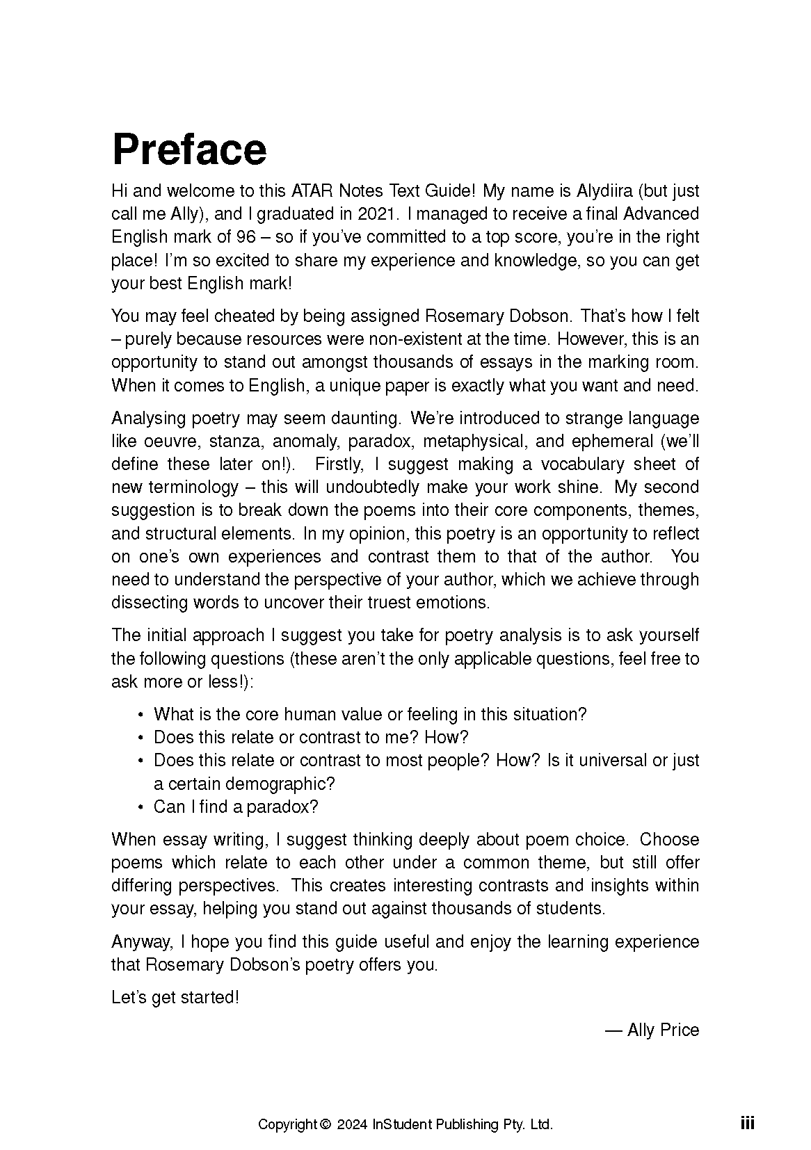 ATAR Notes Text Guide: Selected Poems by Rosemary Dobson - Image 2