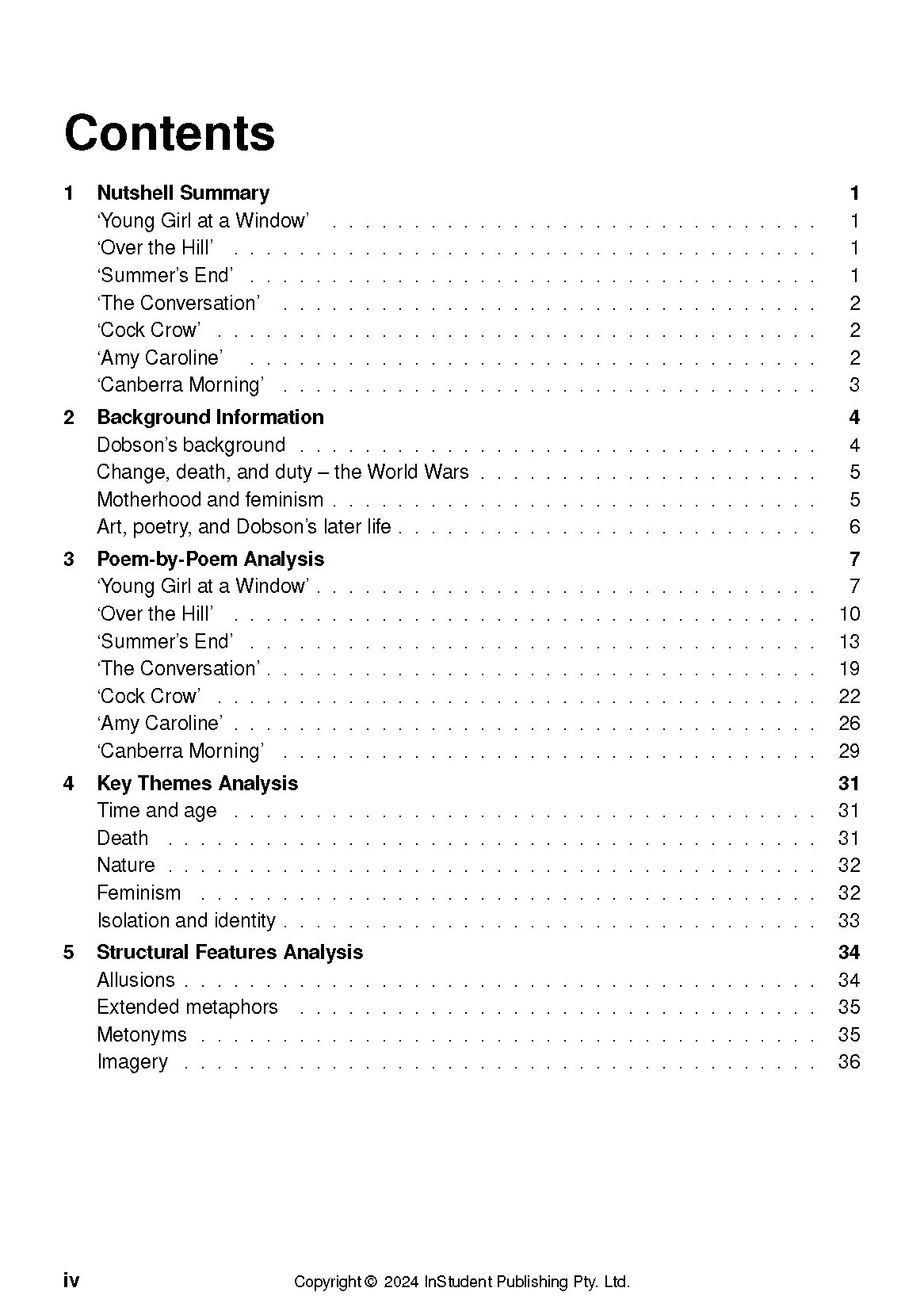 ATAR Notes Text Guide: Selected Poems by Rosemary Dobson - Image 3