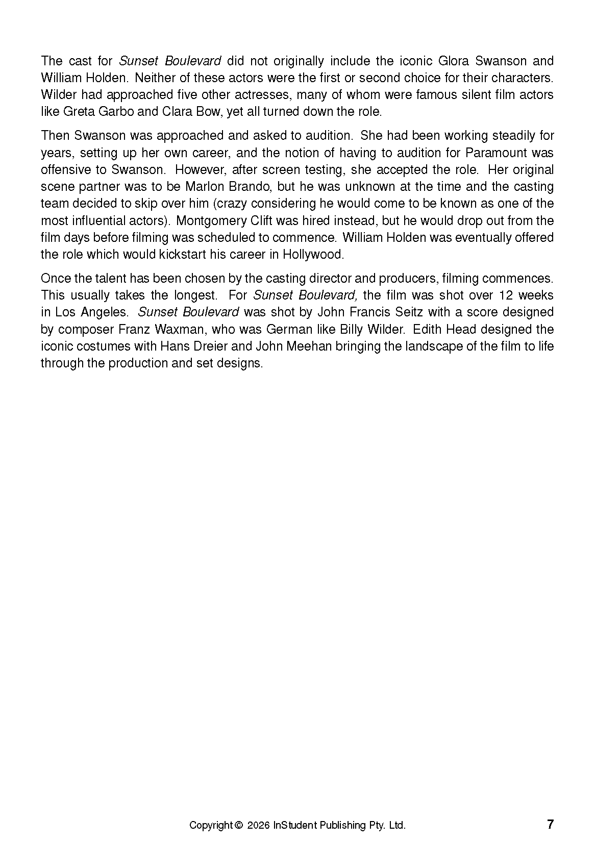ATAR Notes Text Guide: Sunset Boulevard by Billy Wilder - Image 10