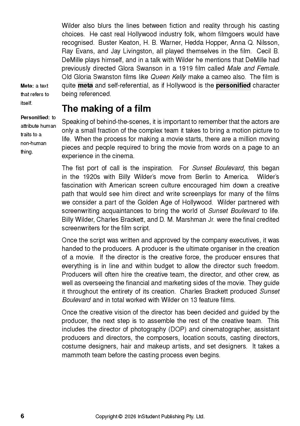ATAR Notes Text Guide: Sunset Boulevard by Billy Wilder - Image 9