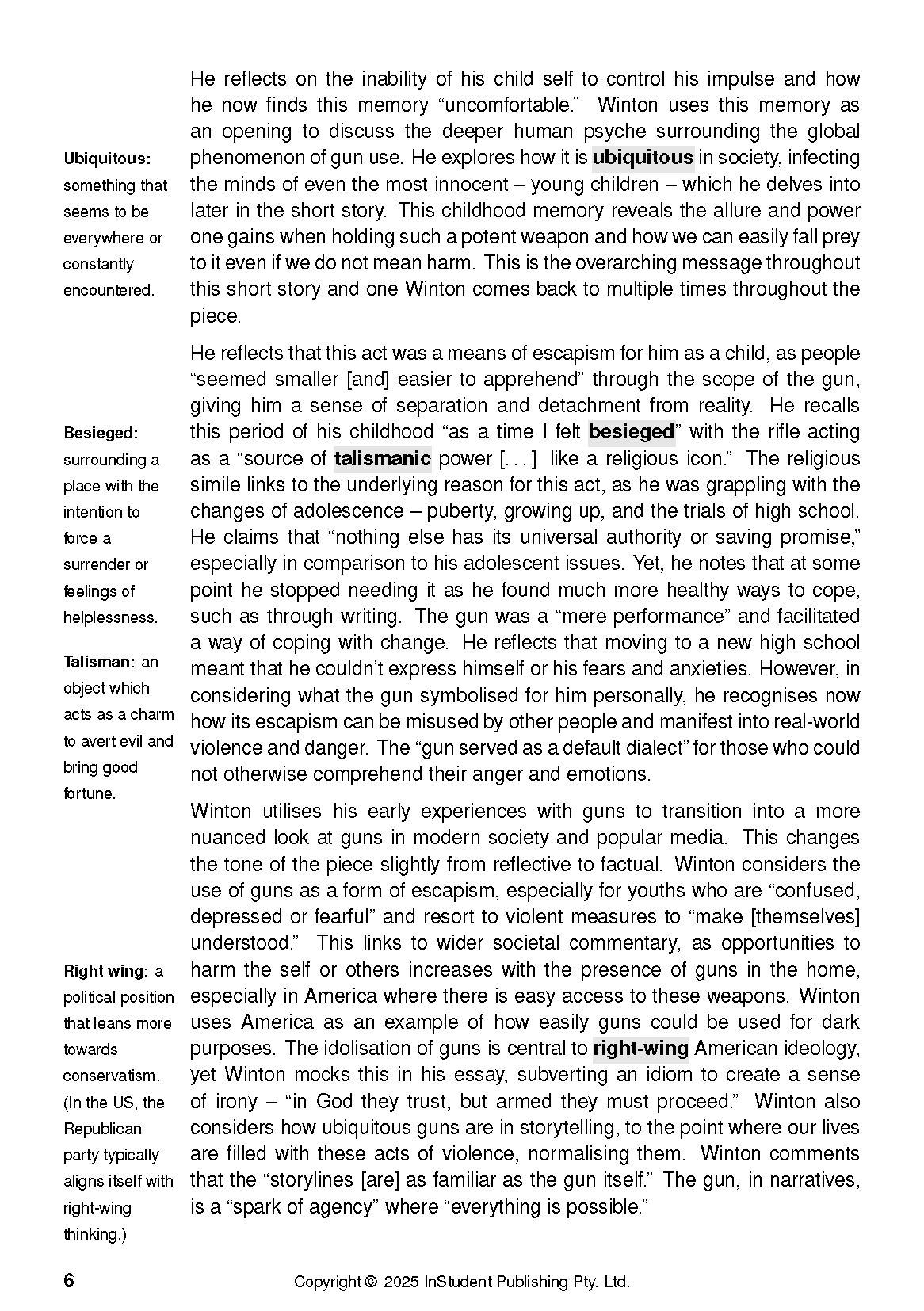 ATAR Notes Text Guide: The Boy Behind the Curtain by Tim Winton - Image 10