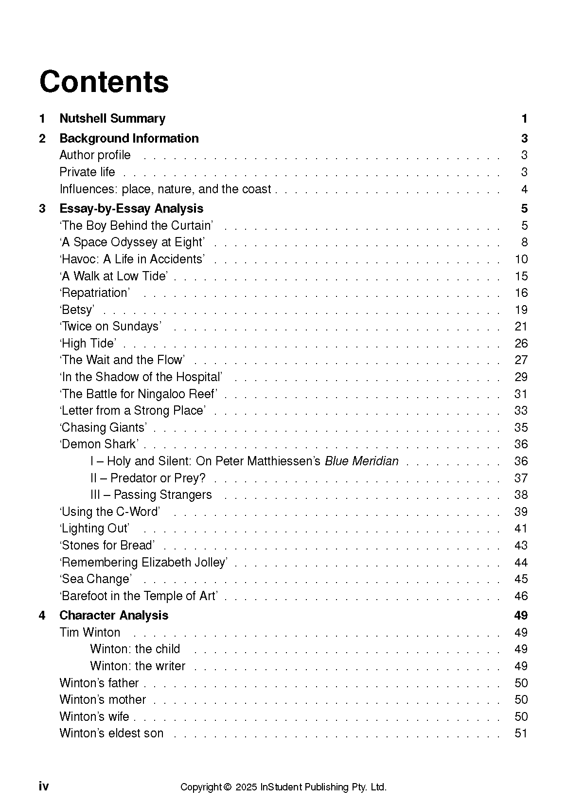 ATAR Notes Text Guide: The Boy Behind the Curtain by Tim Winton - Image 3
