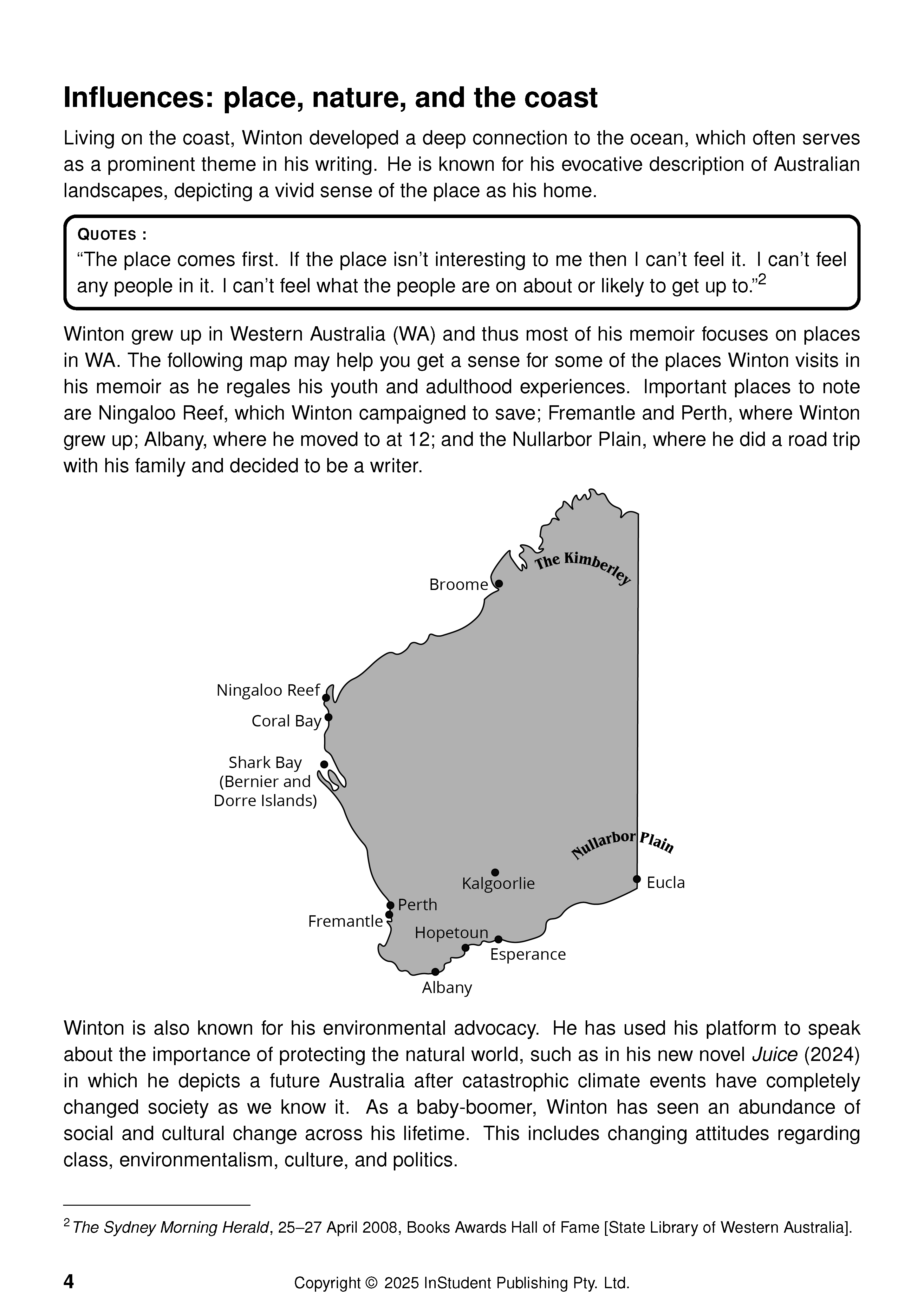 ATAR Notes Text Guide: The Boy Behind the Curtain by Tim Winton - Image 8