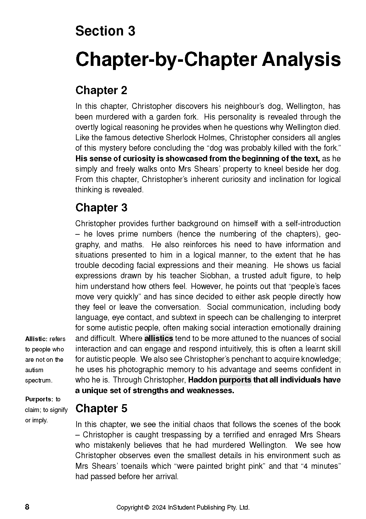 ATAR Notes Text Guide:  The Curious Incident of the Dog in the Night-time by Mark Haddon - Image 10