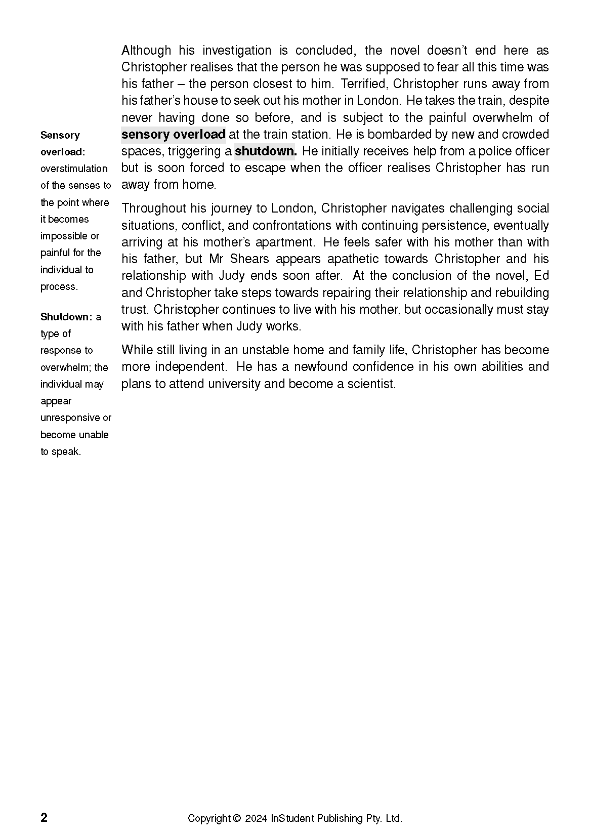 ATAR Notes Text Guide:  The Curious Incident of the Dog in the Night-time by Mark Haddon - Image 7