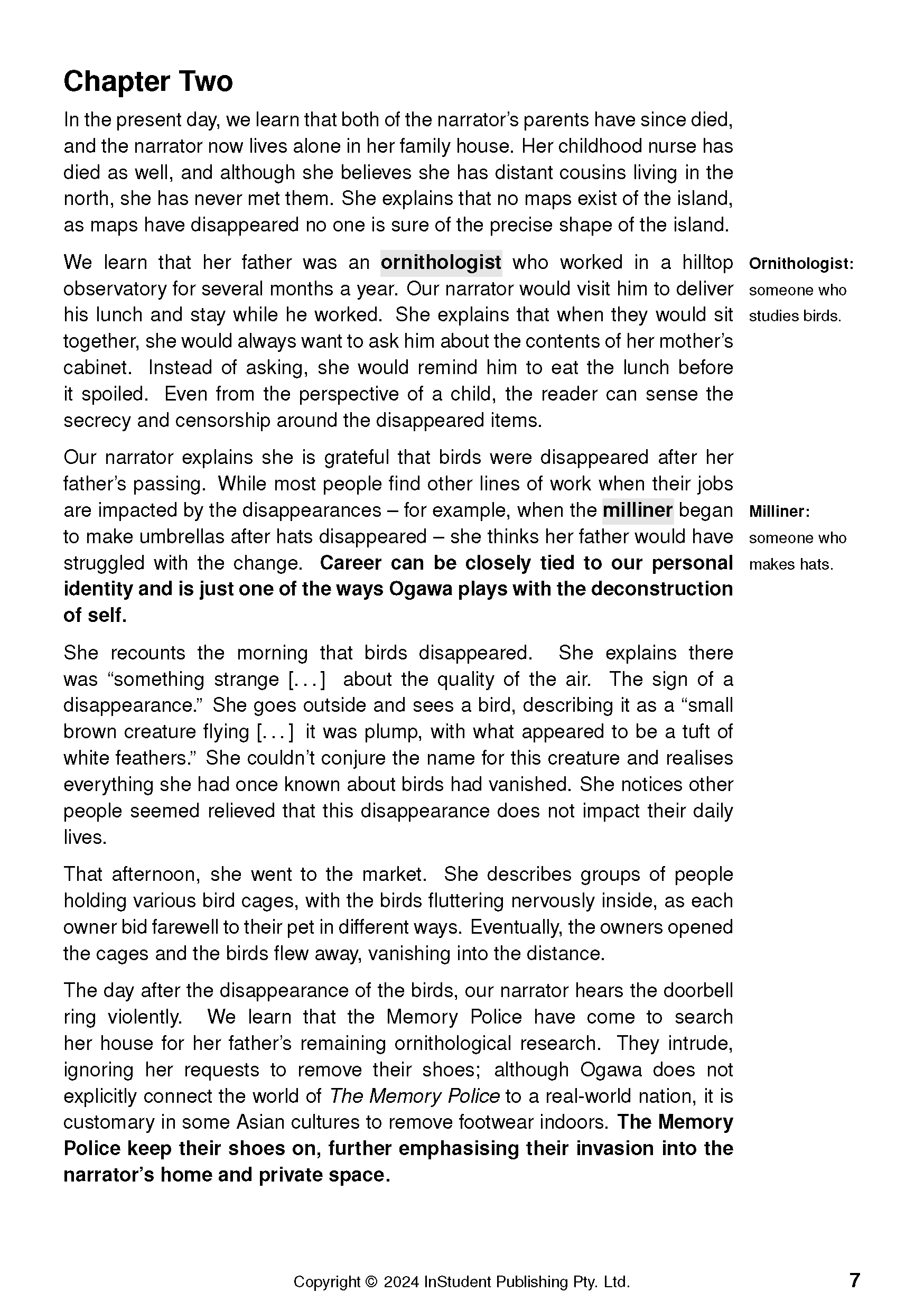 ATAR Notes Text Guide: The Memory Police by Yoko Ogawa - Image 11