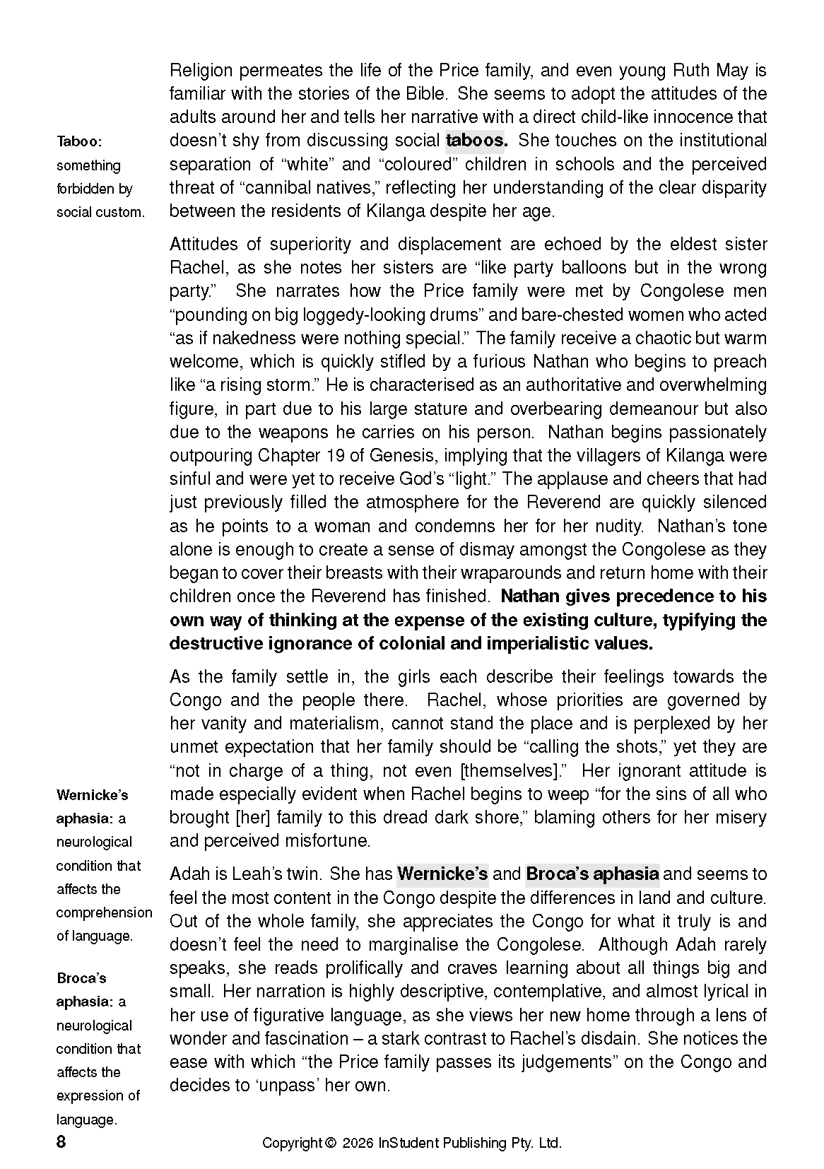 ATAR Notes Text Guide: The Poisonwood Bible by Barbara Kingsolver - Image 11
