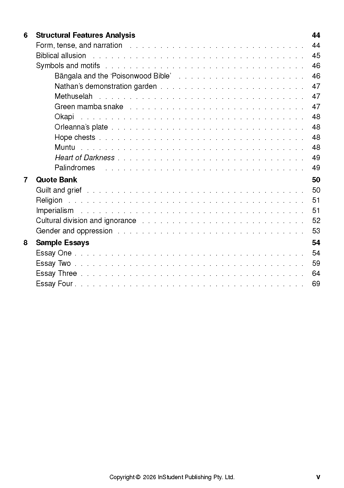 ATAR Notes Text Guide: The Poisonwood Bible by Barbara Kingsolver - Image 3